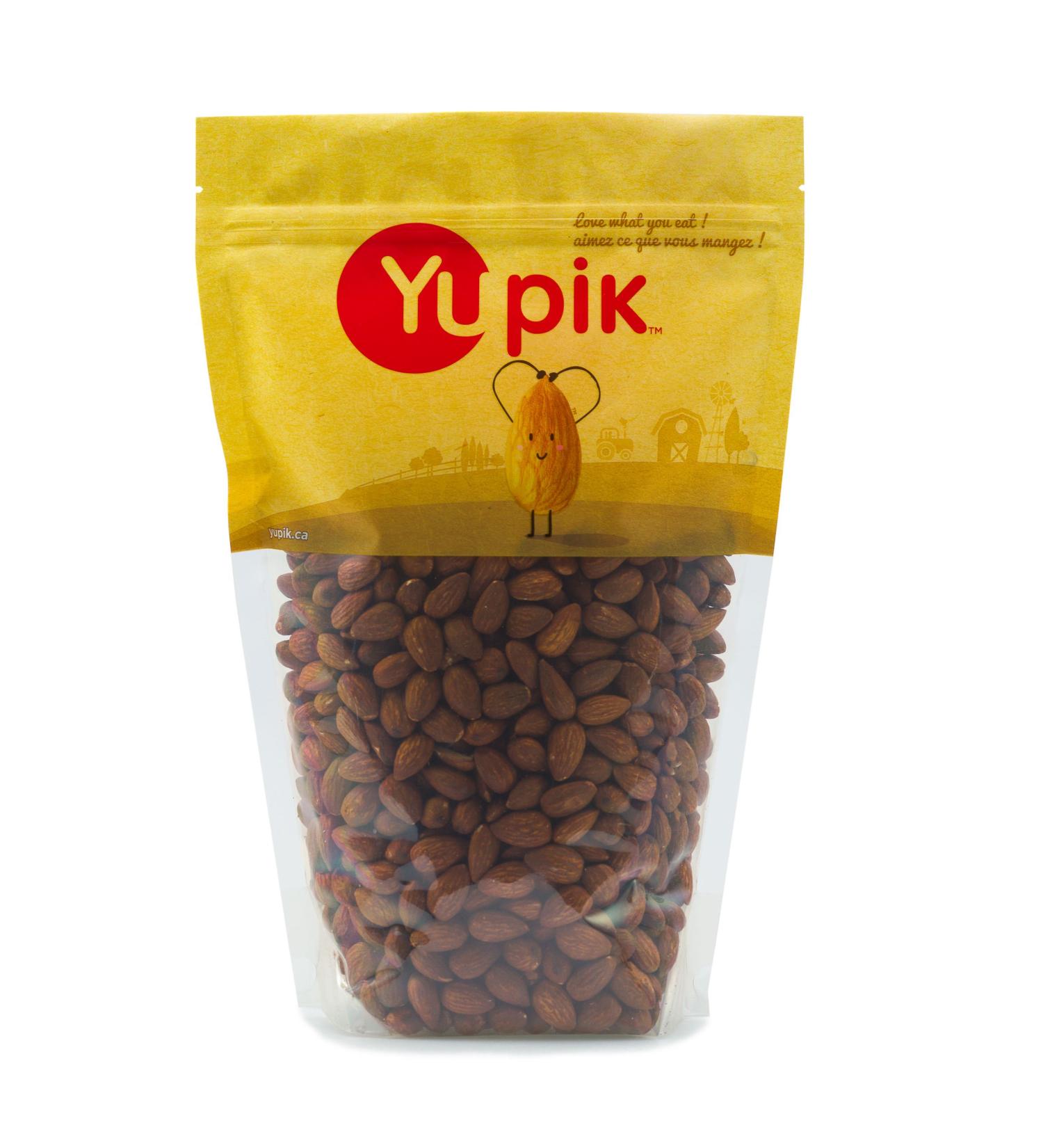Yupik Dry Roasted Almonds 1 kg 6 Count Gluten-Free Vegan Kosher Whole Nuts Lightly Roasted Oil-Free Unsalted Crunchy Almonds Healthy Snacks 6 kg - Buy Online on GoSupps.com