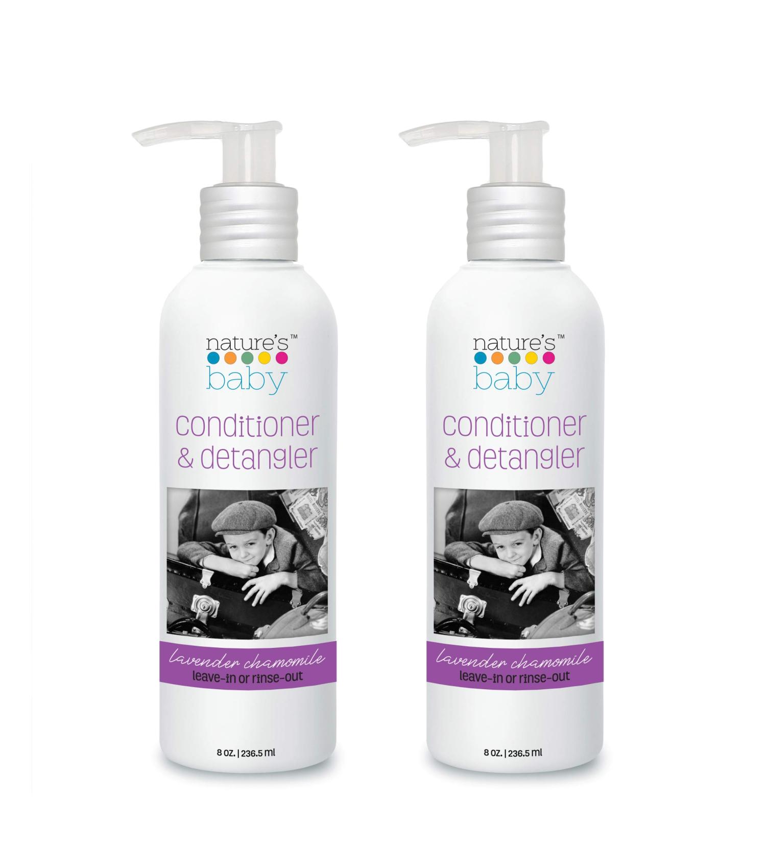Nature's Baby Organics Lavender Chamomile Shampoo & Body Wash - 8 oz (236.5 ml) - Organic Baby Cleanser - Buy Online on GoSupps.com