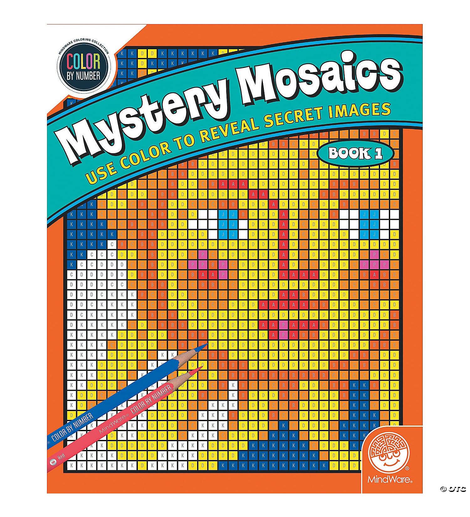 MindWare Color by Number Mystery Mosaics Book 1 | Creative Coloring Activity - Buy Online on GoSupps.com
