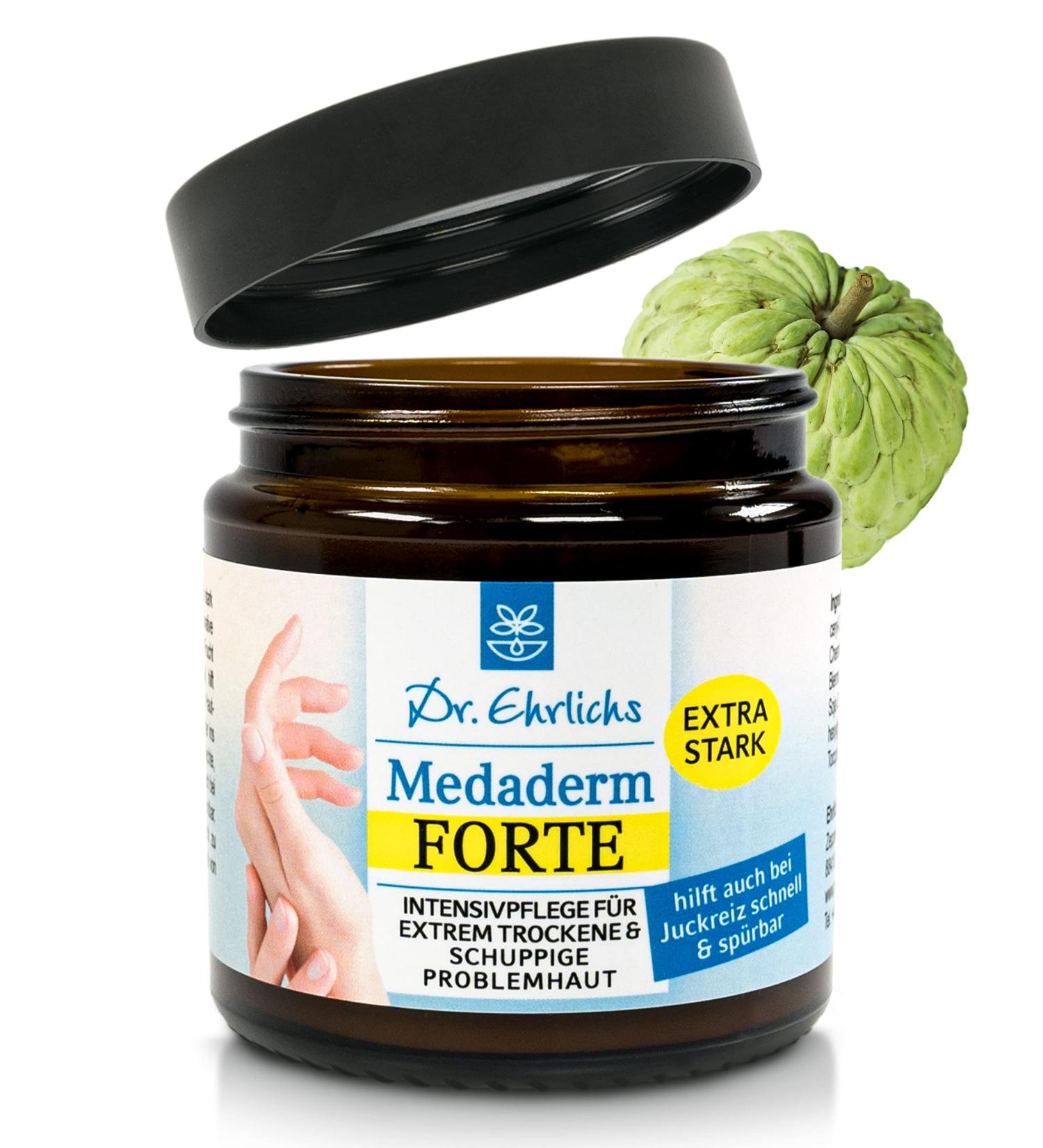 Dr. Ehrlich's Medaderm Forte Ointment - Neurodermatitis & Psoriasis Cream - Intensive 100ml Care for Dry Skin - Buy Online on GoSupps.com