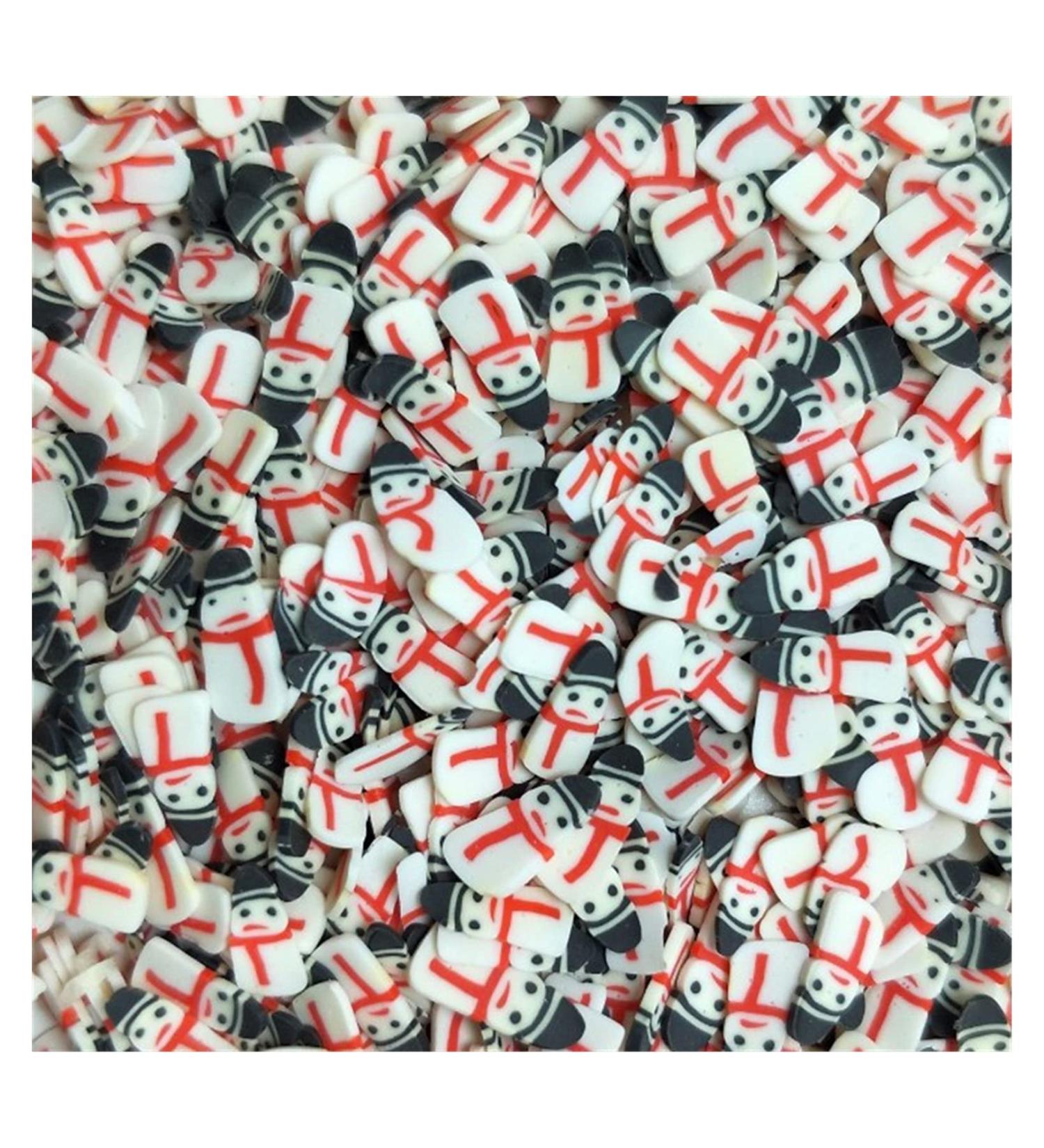 NIANTU825 50g/lot 5mm Slices Duck Pearl Milk Tea Banana Slices Polymer Clay Sprinkles for Crafts DIY Making Slim Nail Arts Decoration Gift (Color : Pink)