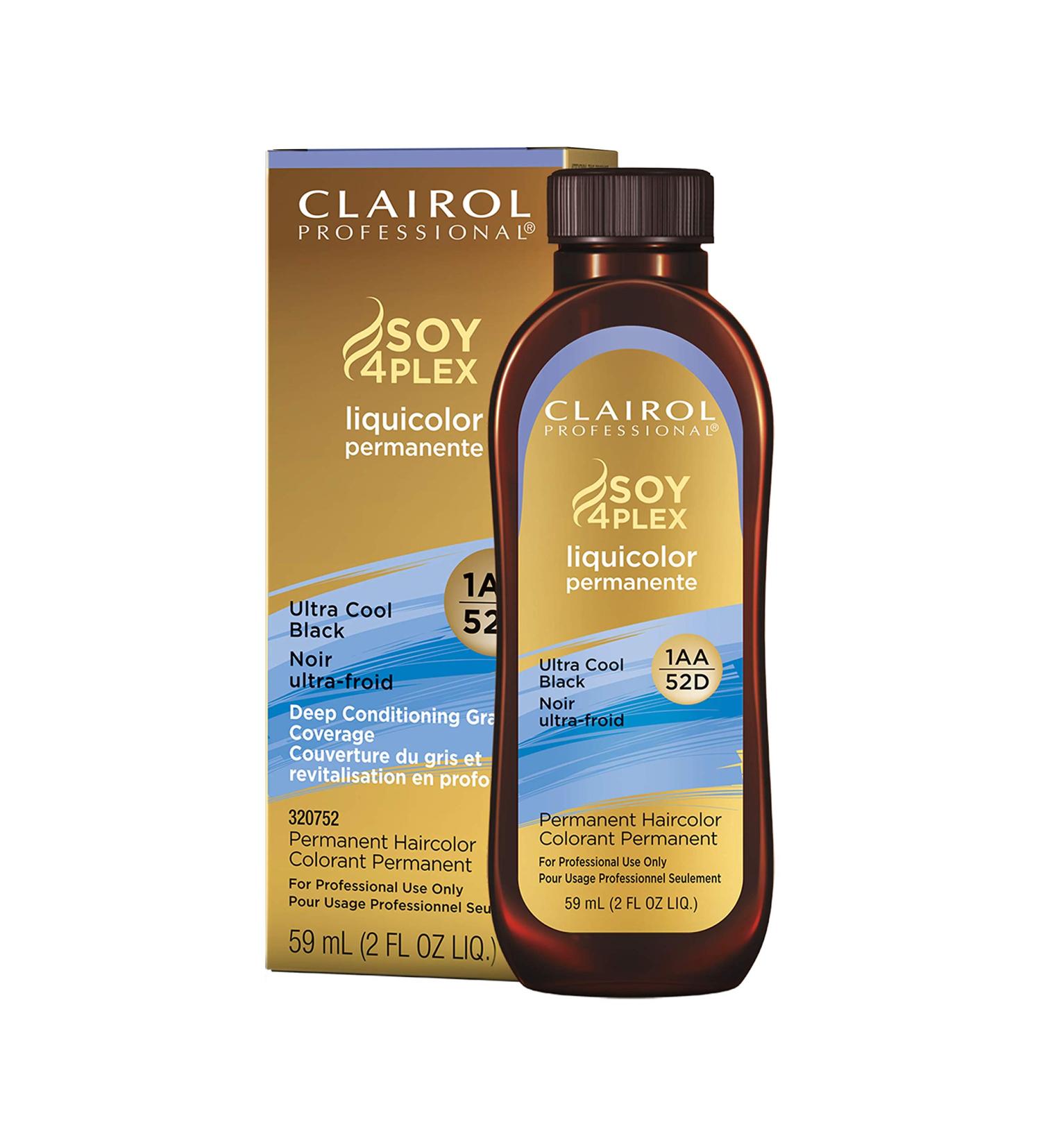Clairol Professional Permanent Liquicolor 1AA Ultra Cool Black - For Dark Hair - Buy Online on GoSupps.com