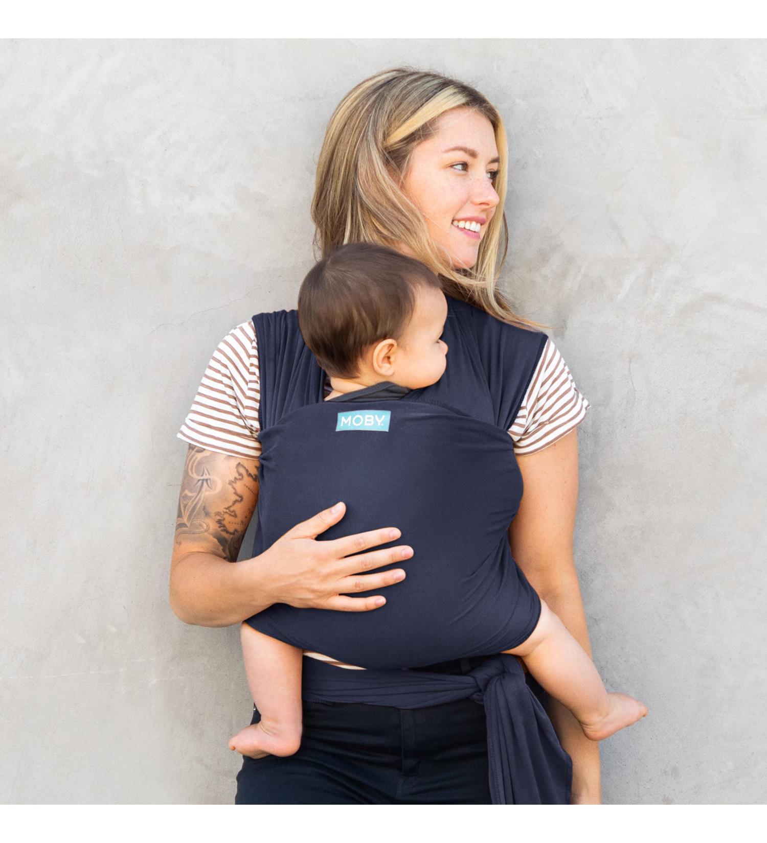 Moby Classic Baby Wrap in Deep Sea - Comfortable and Stylish Baby Carrier - Buy Online on GoSupps.com