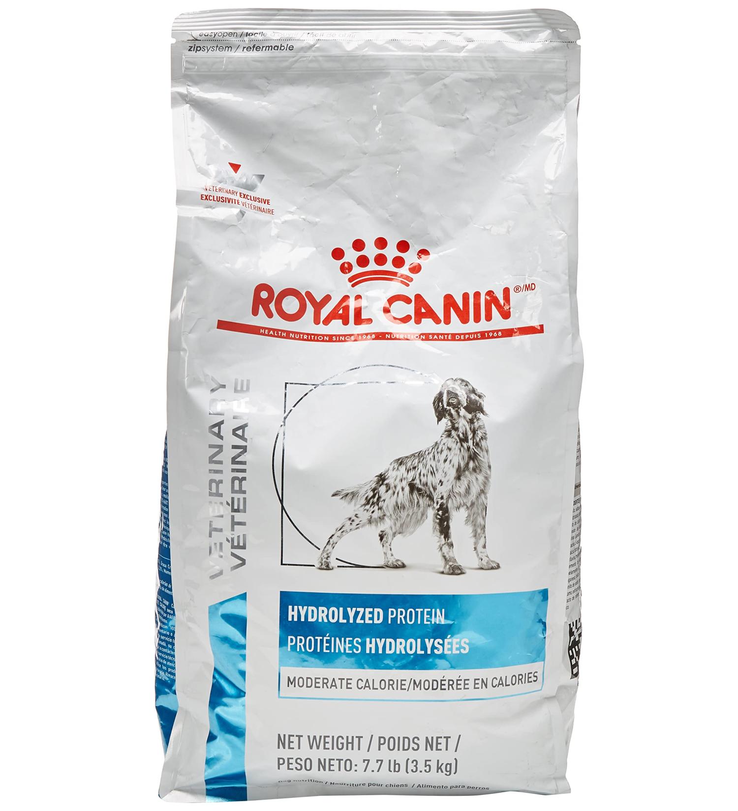 Royal Canin Veterinary Diet Canine Hypoallergenic Moderate Calorie 7.7 lb Dry Dog Food - Buy Online on GoSupps.com