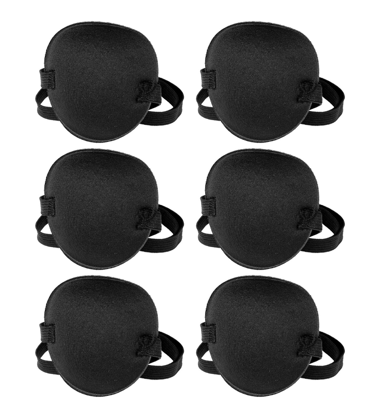 6-Piece Adjustable 3D Eye Patch Set for Kids & Adults - Comfortable Lazy Pirate Eye Mask - Black Pattern Design - Buy Online on GoSupps.com