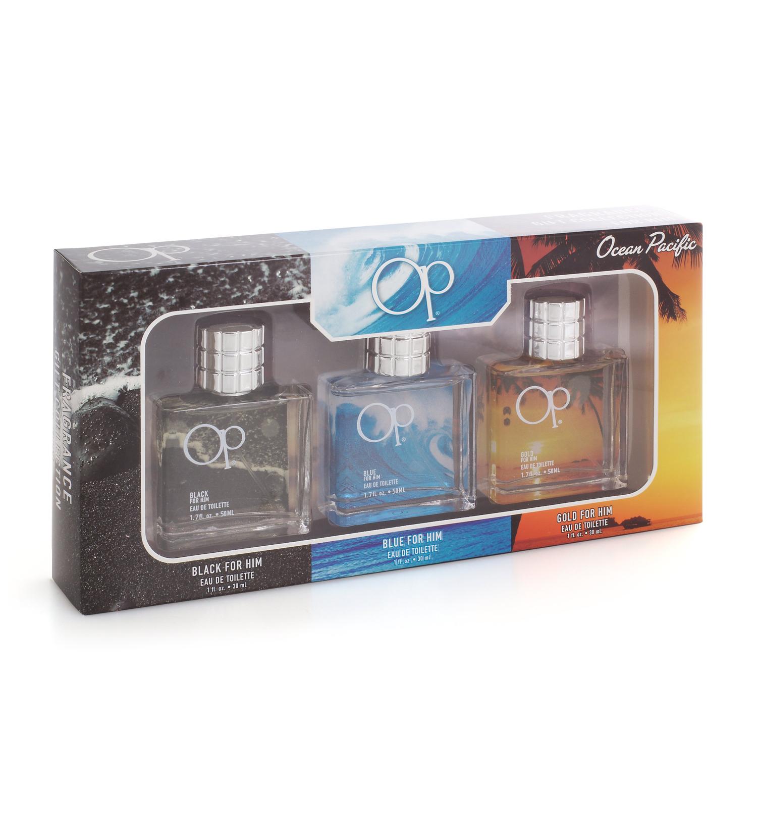 Ocean Pacific Men's 3 Piece Fragrance Gift Collection, Assorted, 1 Fl Oz, (Pack of 3)