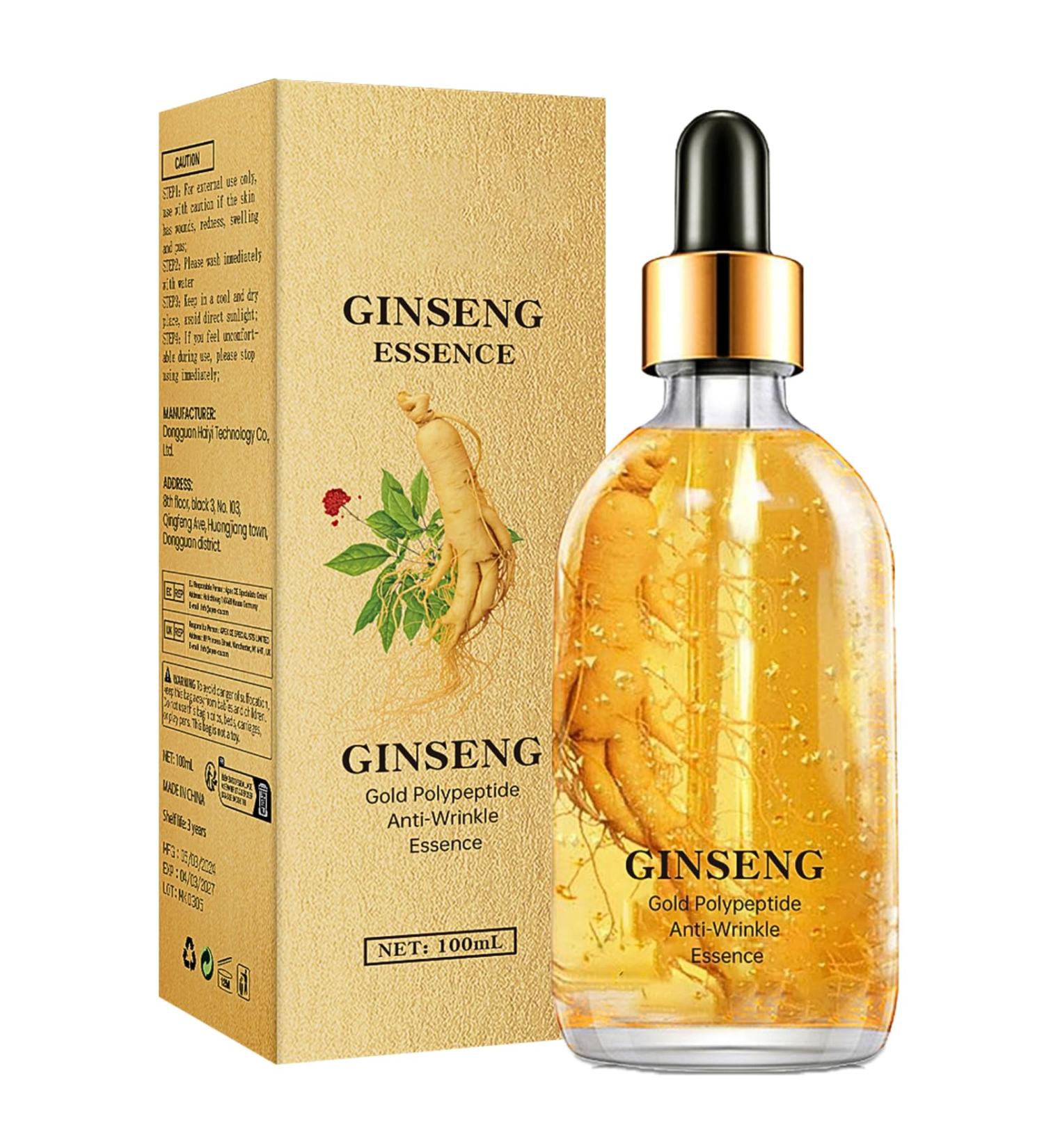 Ginseng Serum 100 Ml Ginseng Polypeptide Anti-Ageing Essence Ginseng Extract Essence oil Ginseng Anti-Wrinkle Serum Anti Aging Serum for Face Reduce Fine Lines & Wrinkles Hydrate & Moisturise - Buy Online on GoSupps.com