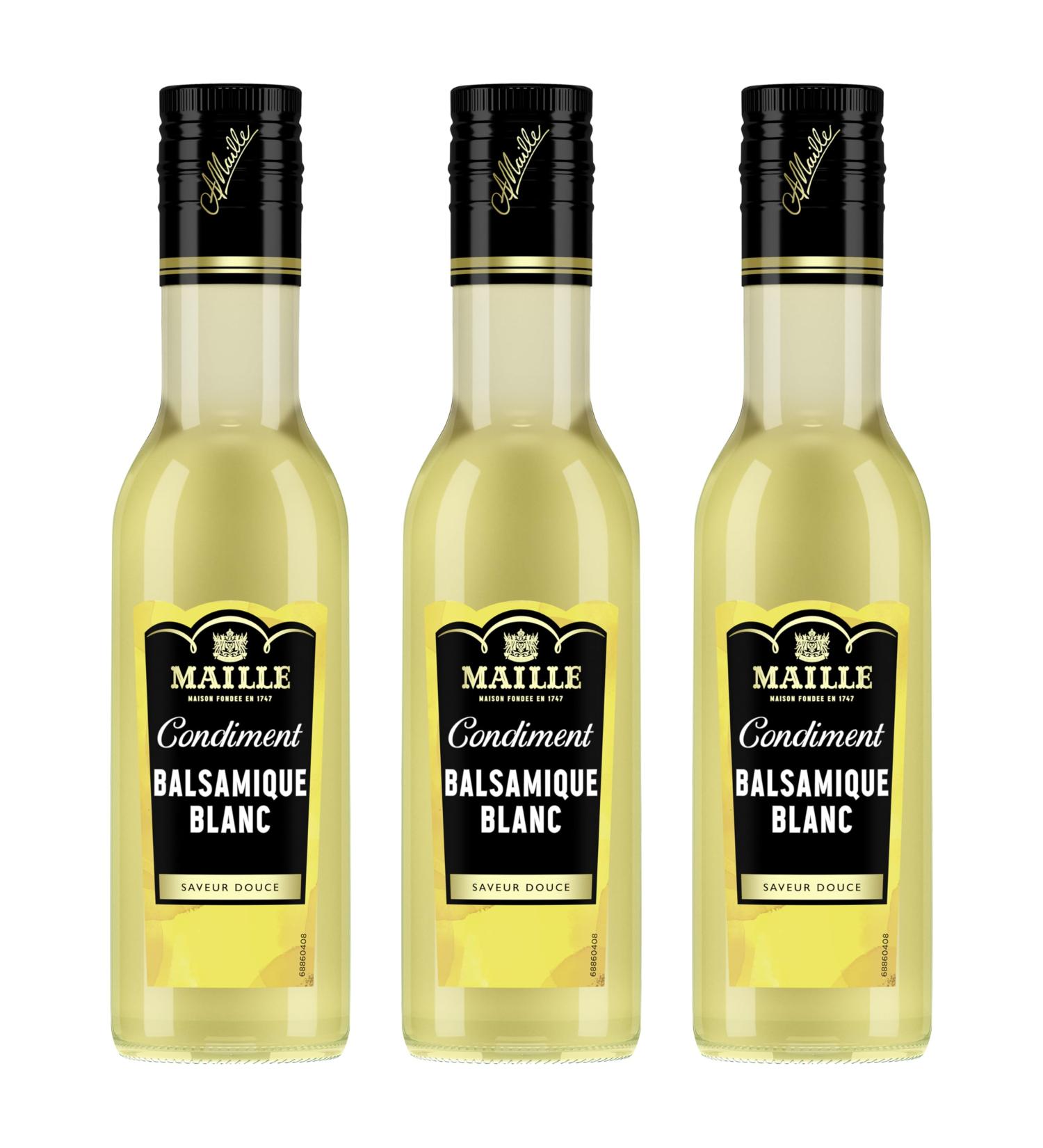 Maille White Balsamic Condiment 25 cl - Pack of 3 - Buy Online on GoSupps.com