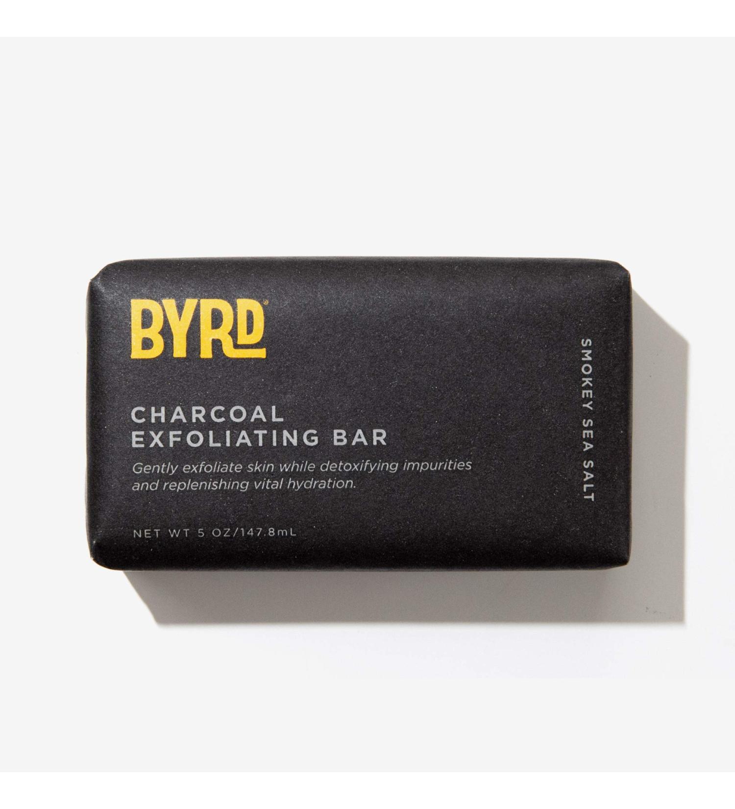 Byrd Charcoal Exfoliating Bar Soap - Smokey Sea Salt 5 oz | Hairdo Products - Buy Online on GoSupps.com