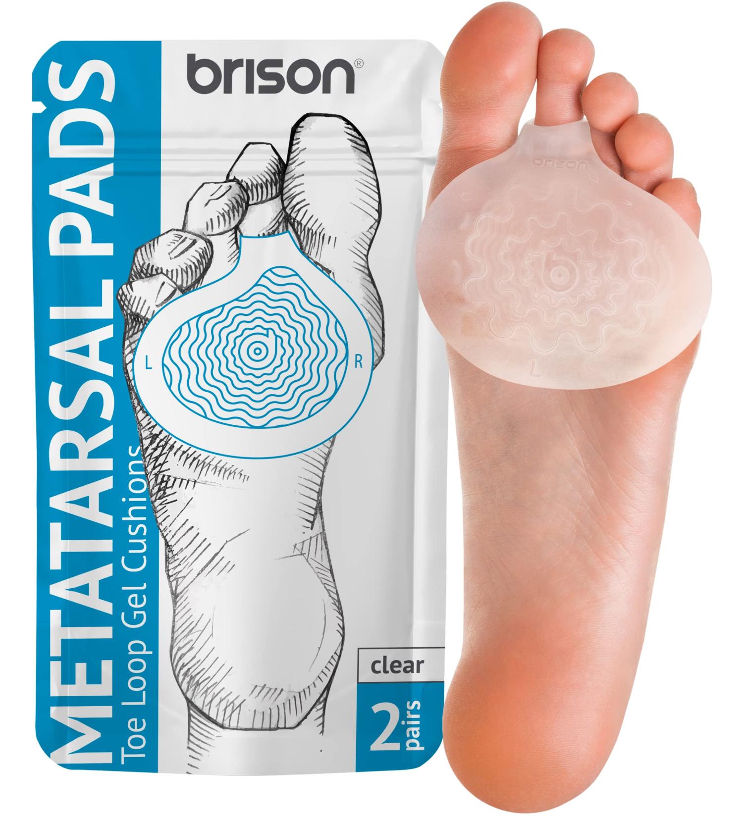 Metatarsal Pads for Women and Men - Soft Gel Foot Cushions for Ball of Foot - 2 Pairs for Foot Pain Relief - Buy Online on GoSupps.com