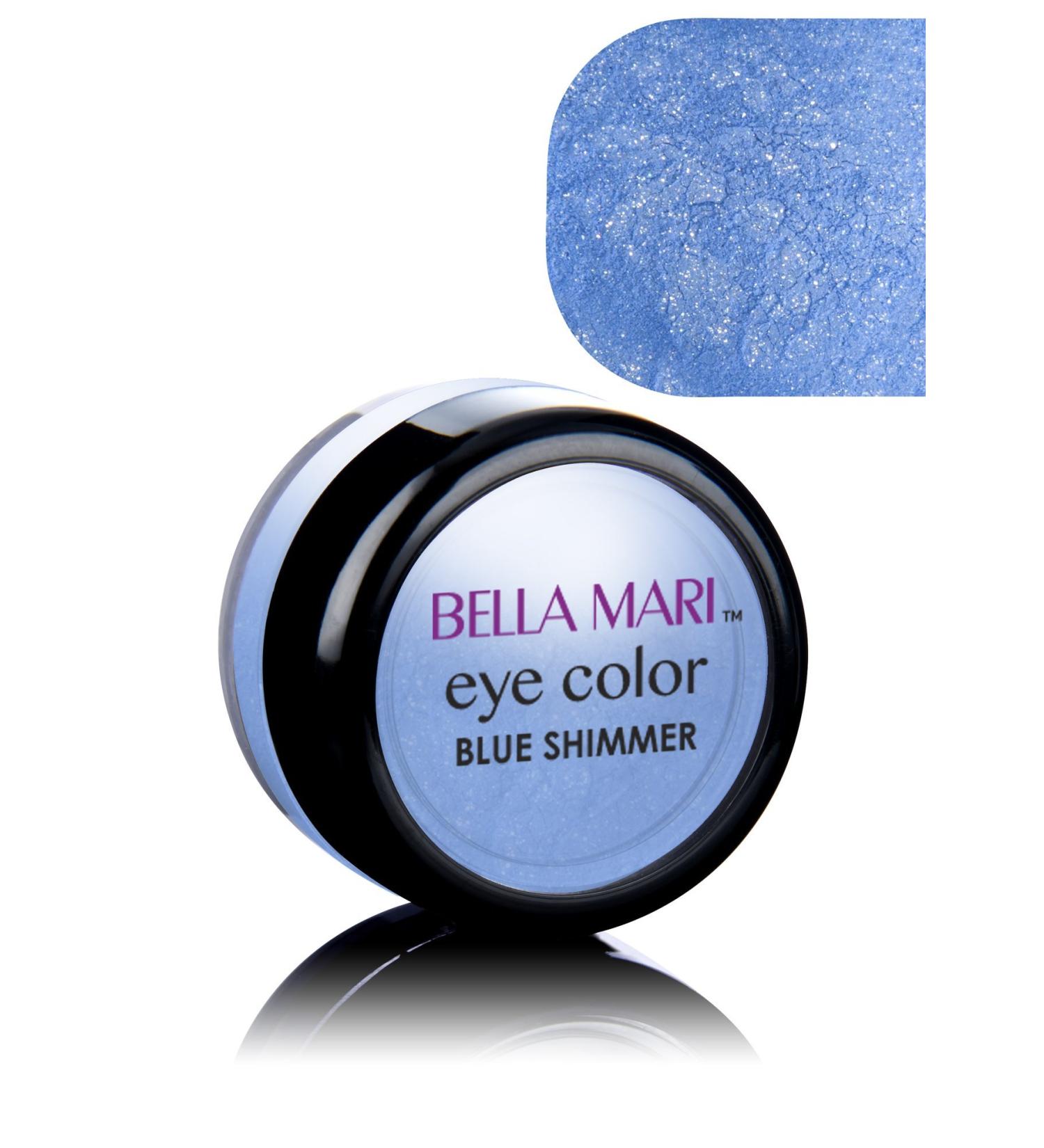 Bella Mari Natural Mineral Eyeshadow  Blue (Shimmer)  0.1oz Blue (Shimmer) 0.1 Ounce