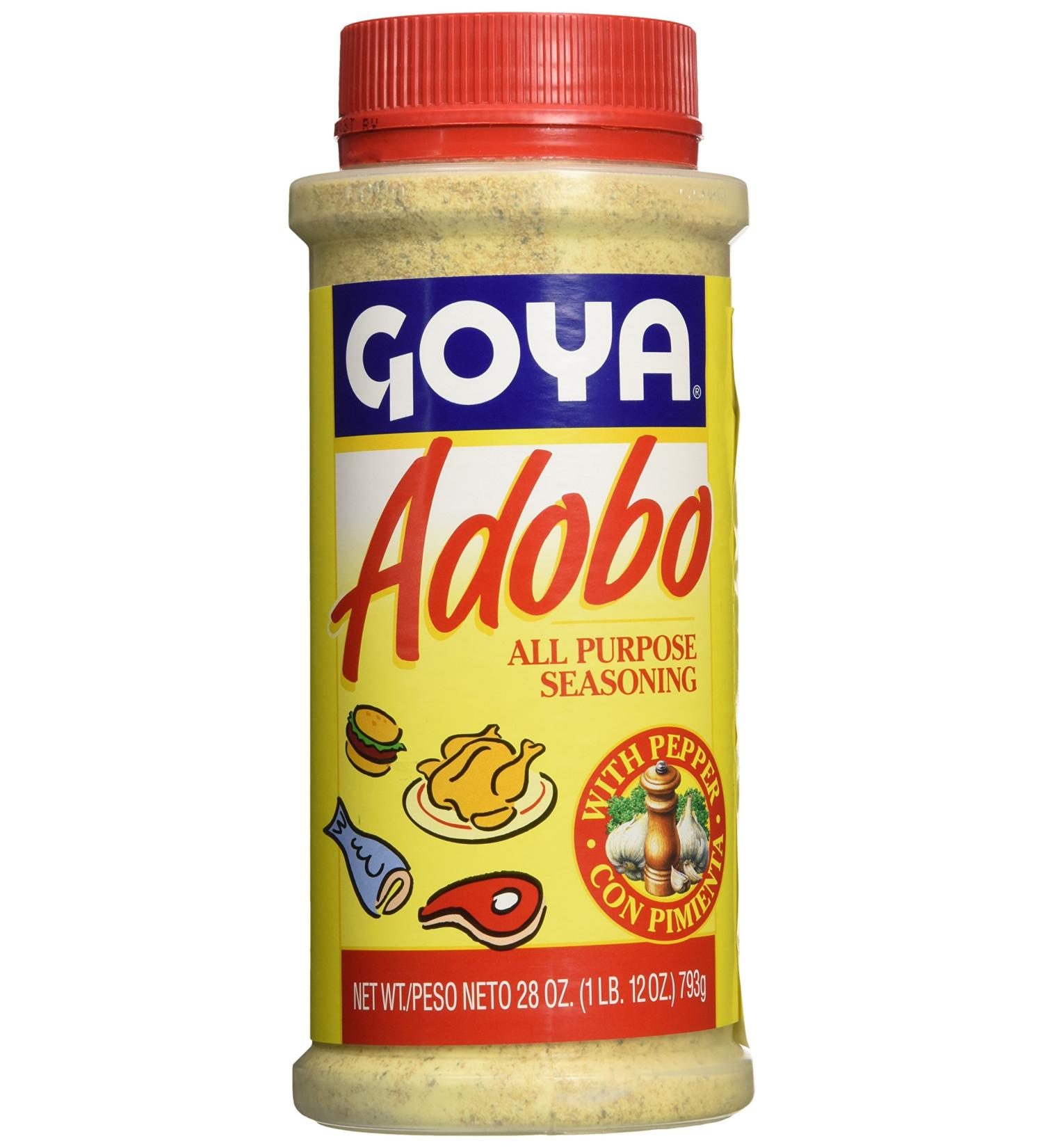 Goya Adobo All Purpose Seasoning With Pepper (28oz Bottle) - Buy Online on GoSupps.com