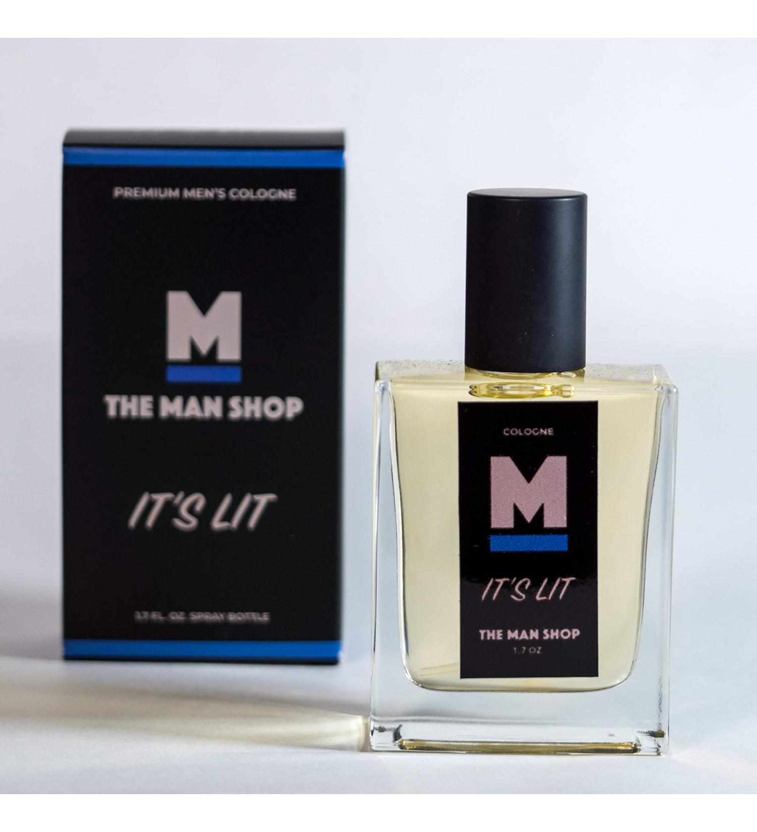 IT'S LIT MEN'S COLOGNE- THE MAN SHOP BOLD SCENT- AMBER COOLWATER GERANIUM AND CEDAR - Buy Online on GoSupps.com