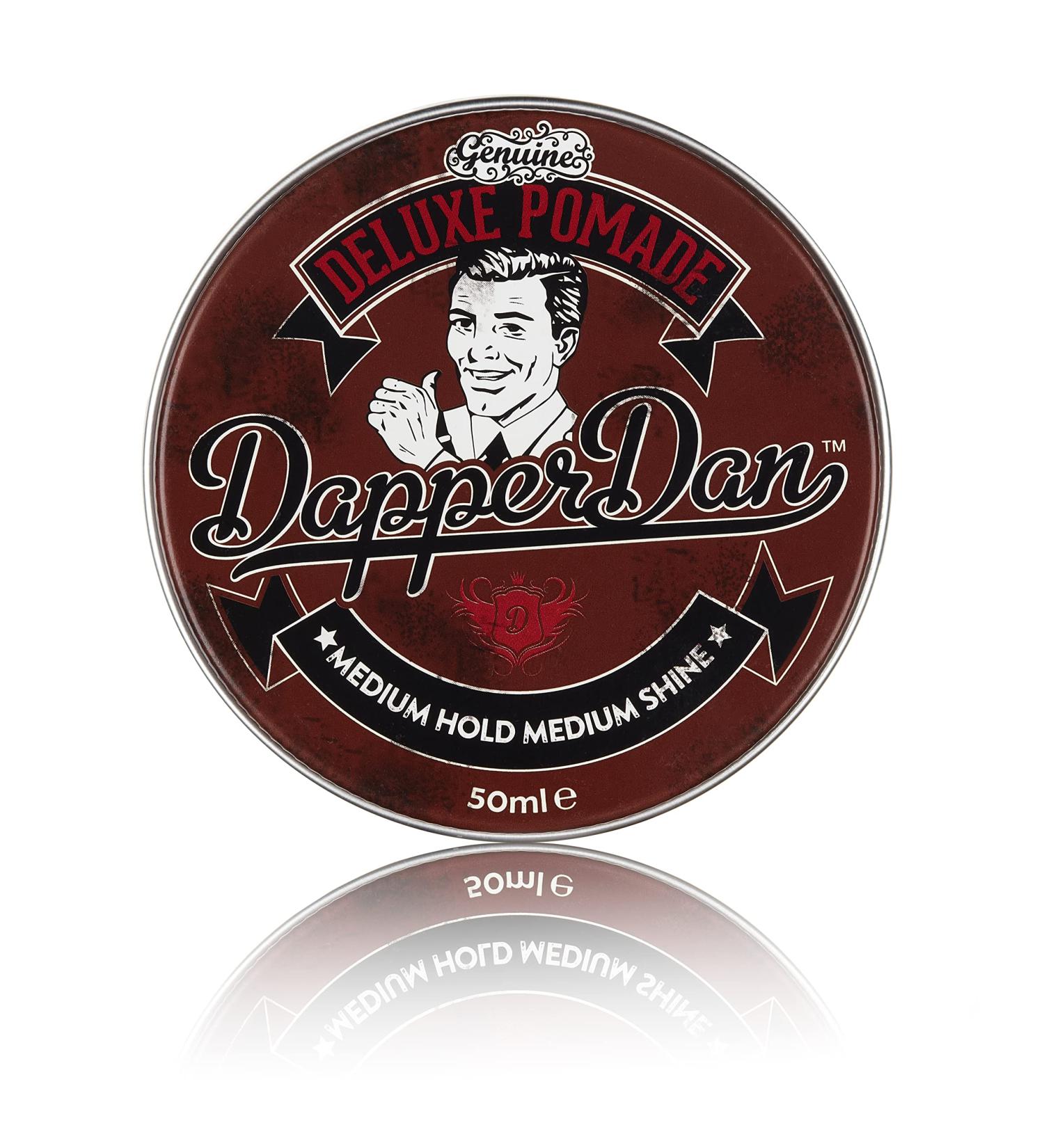 Dapper Dan Deluxe Pomade - Medium Hold & Shine (50ml) | Flexible Water Based Formula for Men | Professional Hair Styling - Buy Online on GoSupps.com