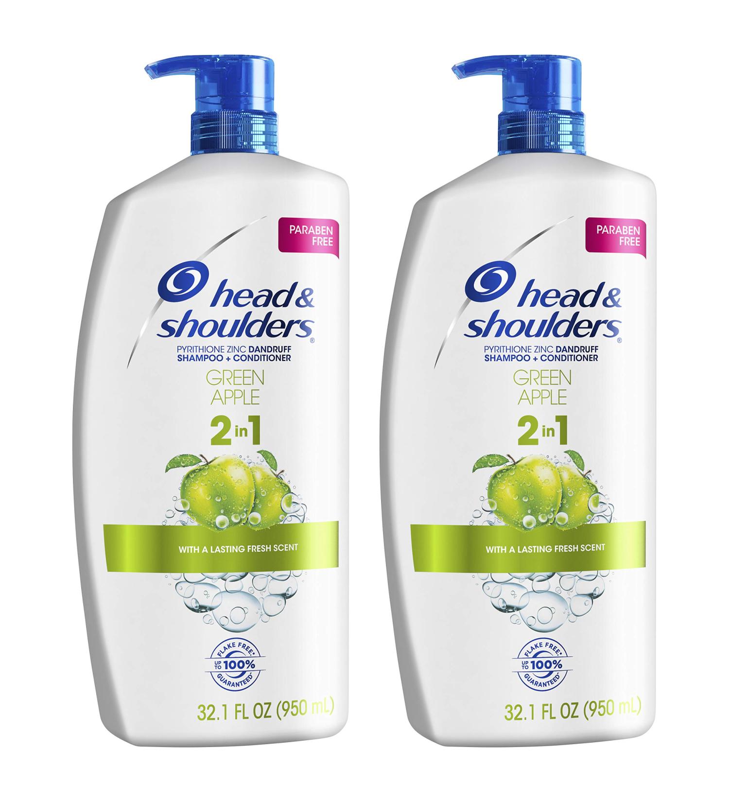 Head and Shoulders 2-in-1 Anti-Dandruff Green Apple Shampoo & Conditioner Twin Pack - 32.1 fl oz - Buy Online on GoSupps.com