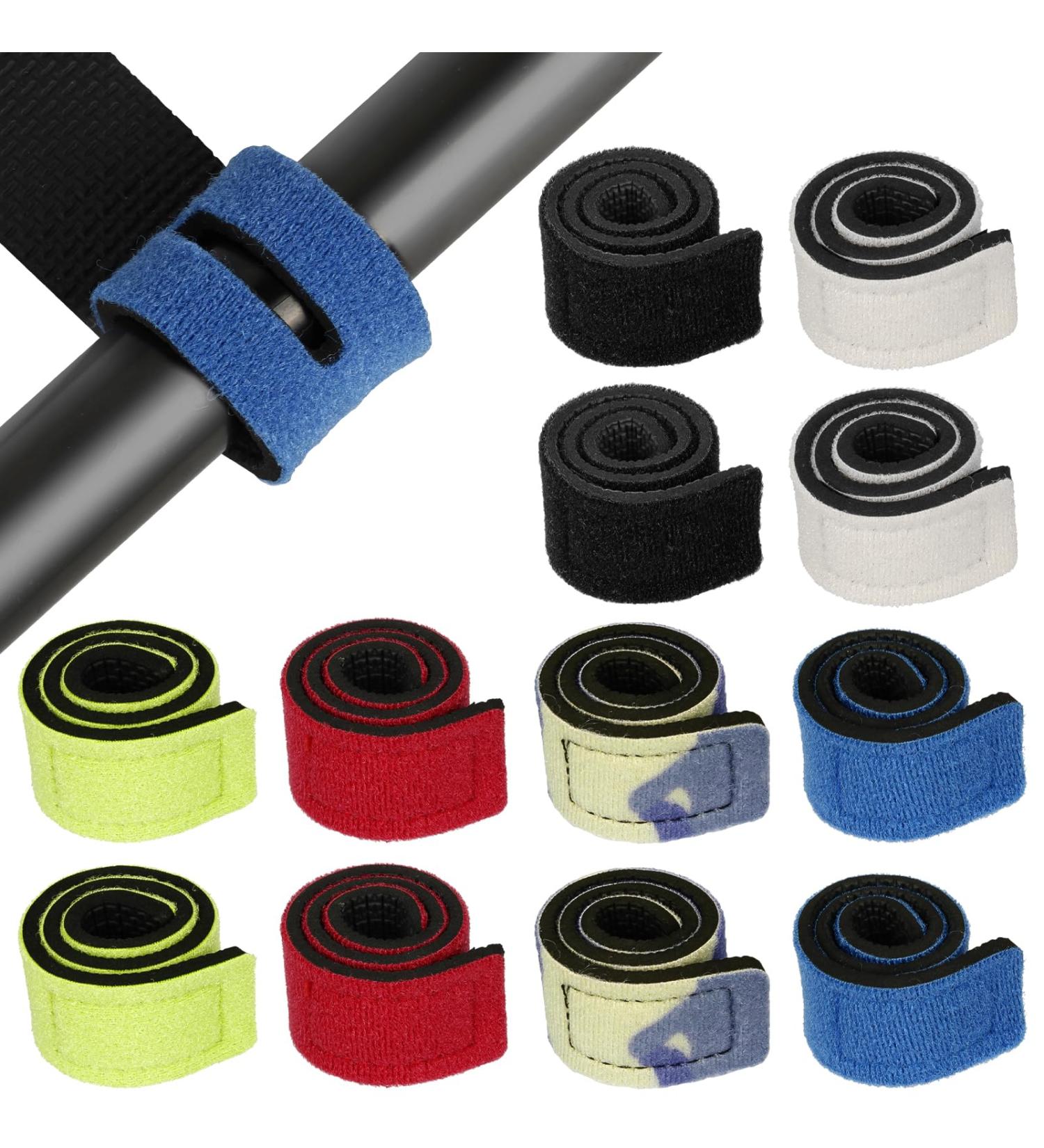 Fishing Rod Straps - 12 Pieces in 6 Colors | Adjustable Velcro Straps for Fishing Rods Golf Clubs & Badminton Rackets - Fast International Shipping - Buy Online on GoSupps.com