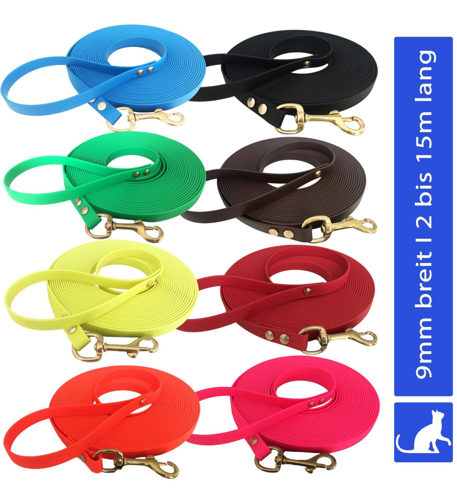 Bio-Line Light Cat Leash - 2m Biothane Leash in Orange for Small & Large Cats - Durable Comfortable with Hand Loop - Buy Online on GoSupps.com