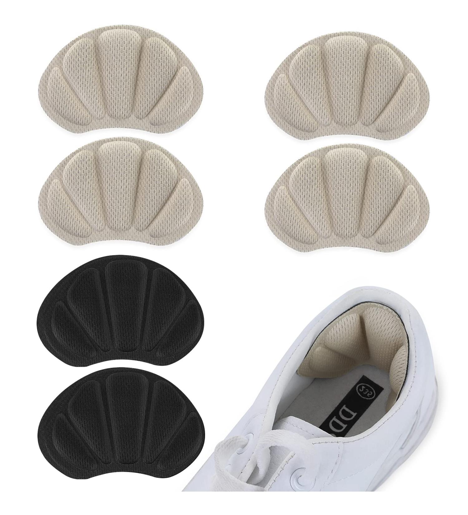 Sibba High Heel Pads - 3 Pairs Shoe Cushion Inserts for a Secure Fit, Pain Prevention & Blister Relief - Beige and Black - Women's Heel Grips - Buy Online on GoSupps.com