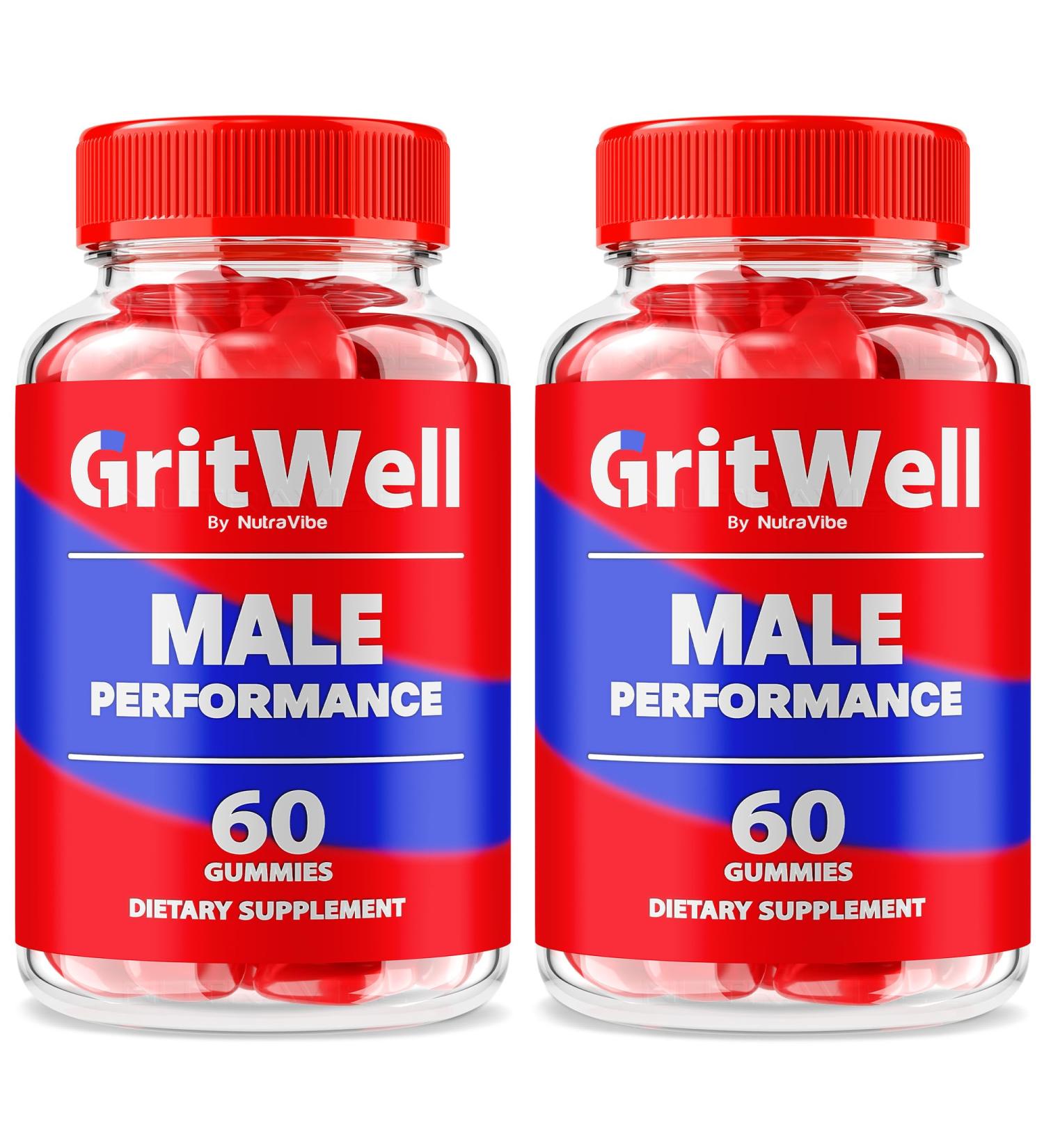 (2 Pack) GritWell Gummies Official Grit Well Daily Fitness Formula with Premium Blend for Natural Energy Stamina & Drive Support for Active Body | Great-Tasting Performance Gummys (120 Gummies) - Buy Online on GoSupps.com