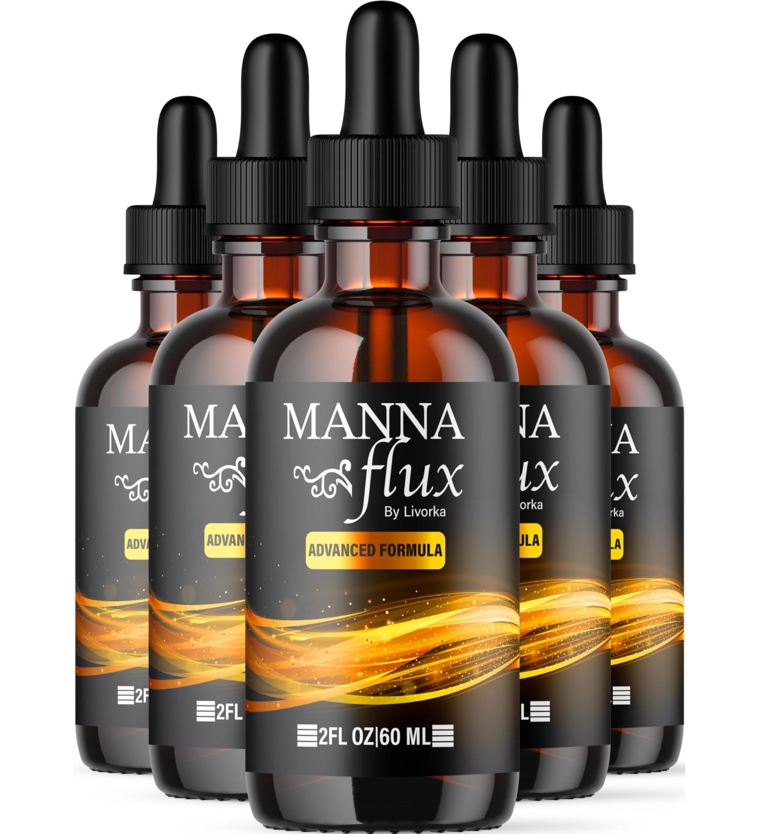 (5 Pack) MannaFlux Drops Manna Flux Advanced Formula Drops MannaFlux All-Natural Liquid Drops Supplement MannaFlux Drops Weight Loss Support MannaFlux Gotas Reviews 5 Bottles for 150 Days - Buy Online on GoSupps.com