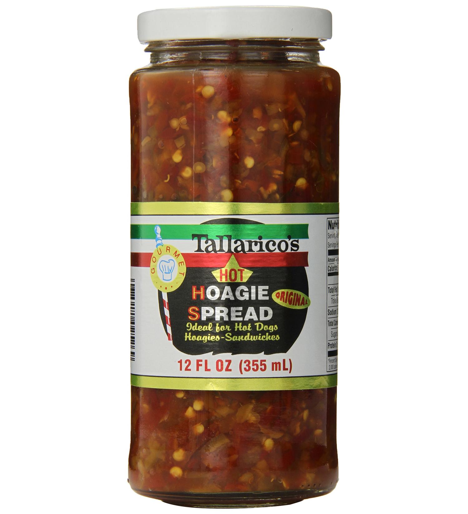 Tallarico's Hot Hoagie Spread 12oz - Spicy and Flavorful Sandwich Condiment - Buy Online on GoSupps.com