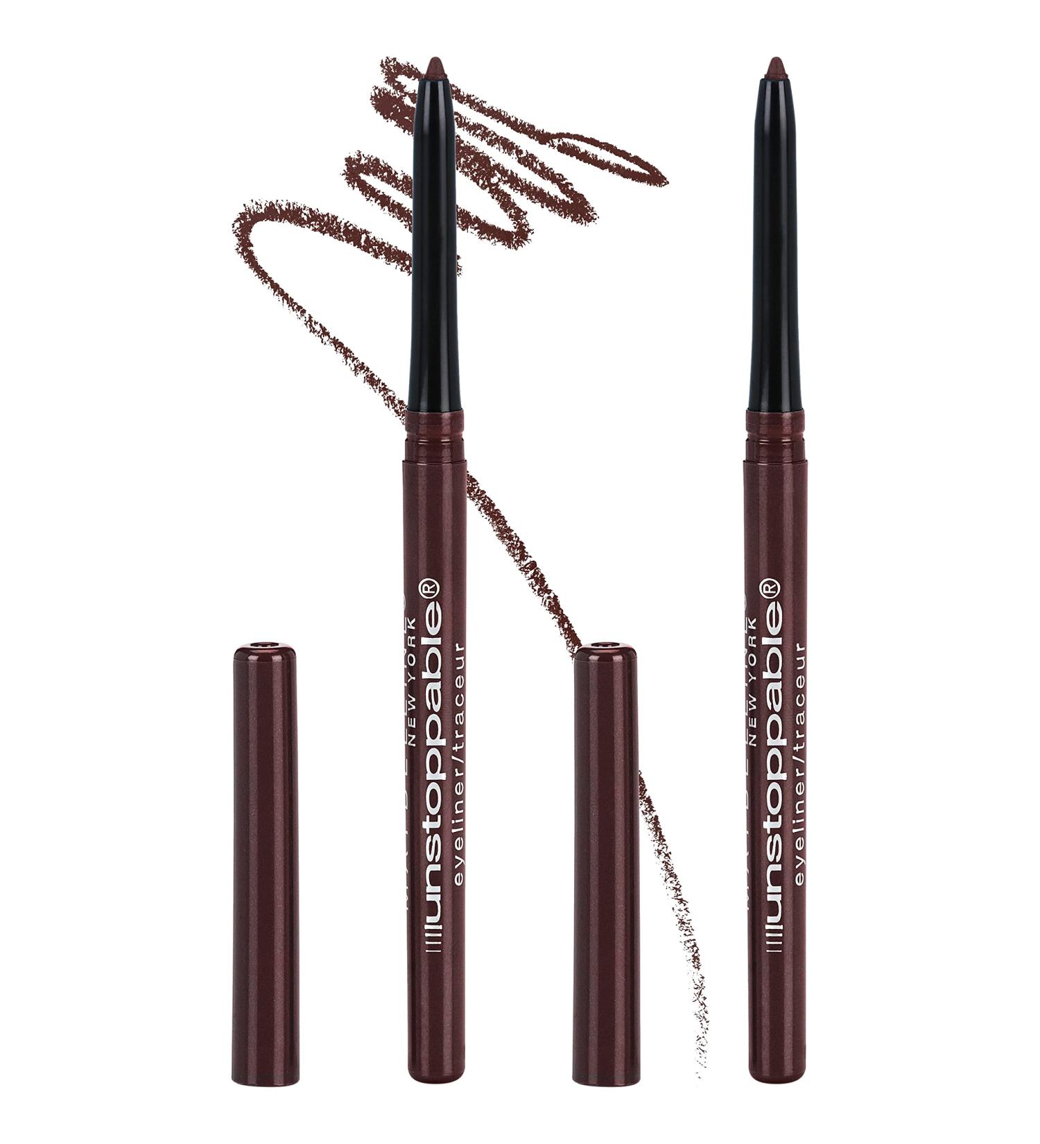 Maybelline Unstoppable Mechanical Eyeliner Pencil Dual Pack - Cinnabar (2 Count) | Long-lasting & Smudge-proof - Buy Online on GoSupps.com