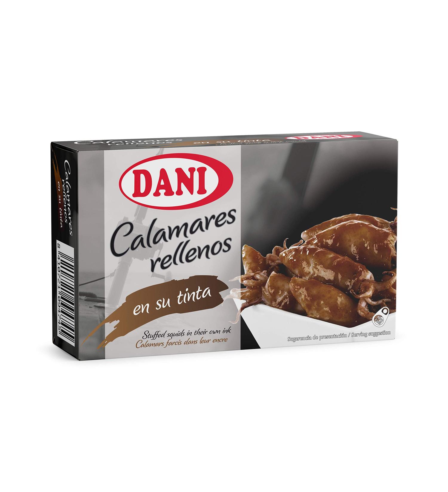 Dani - Stuffed Squid in Their Own Ink 6 x 106 gr - Buy Online on GoSupps.com