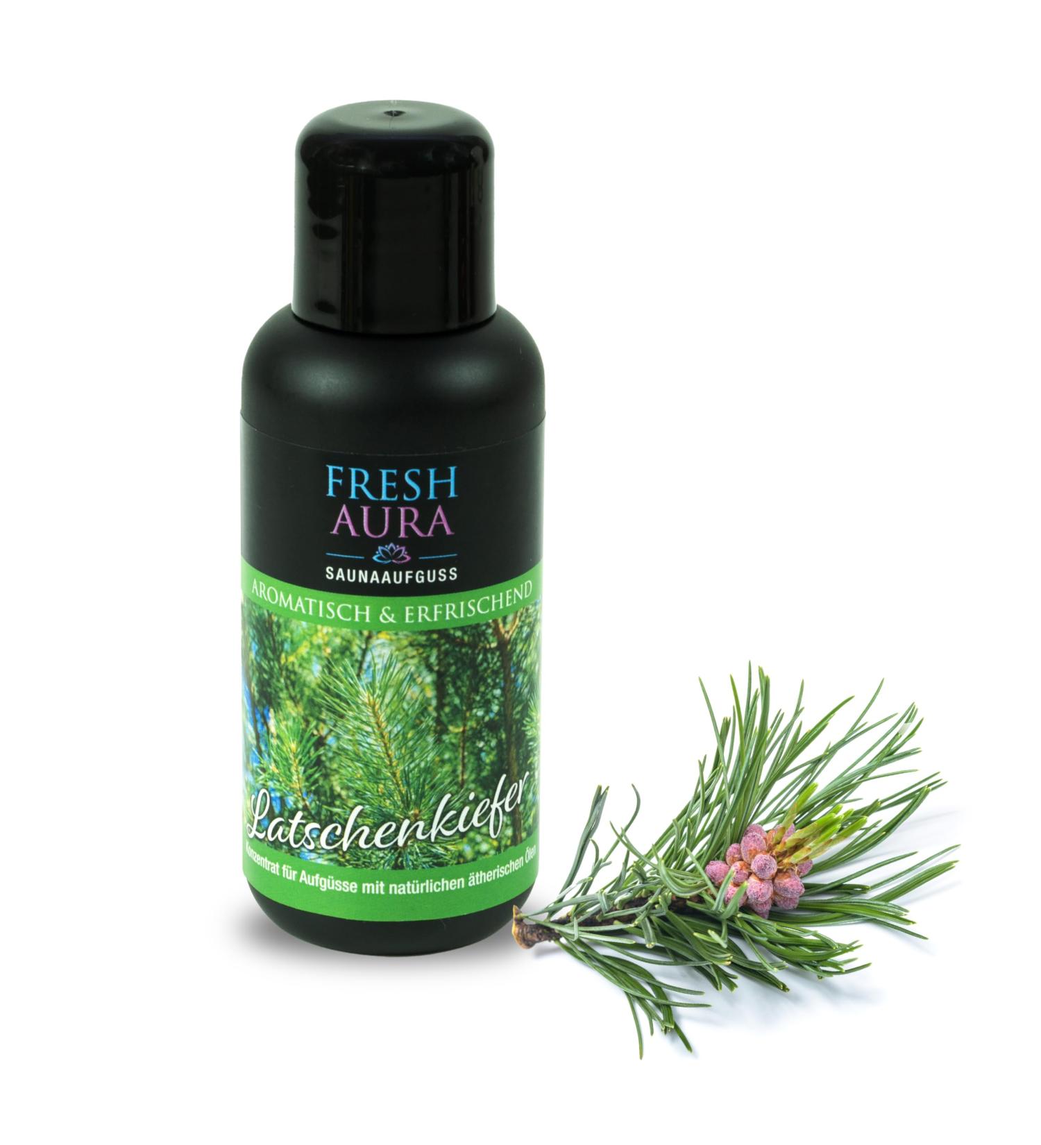 Fresh Aura Sauna Infusion - Mountain Pine & Essential Oils | Long-Lasting Aromatic Scent | Made in Germany | 100ml - Buy Online on GoSupps.com