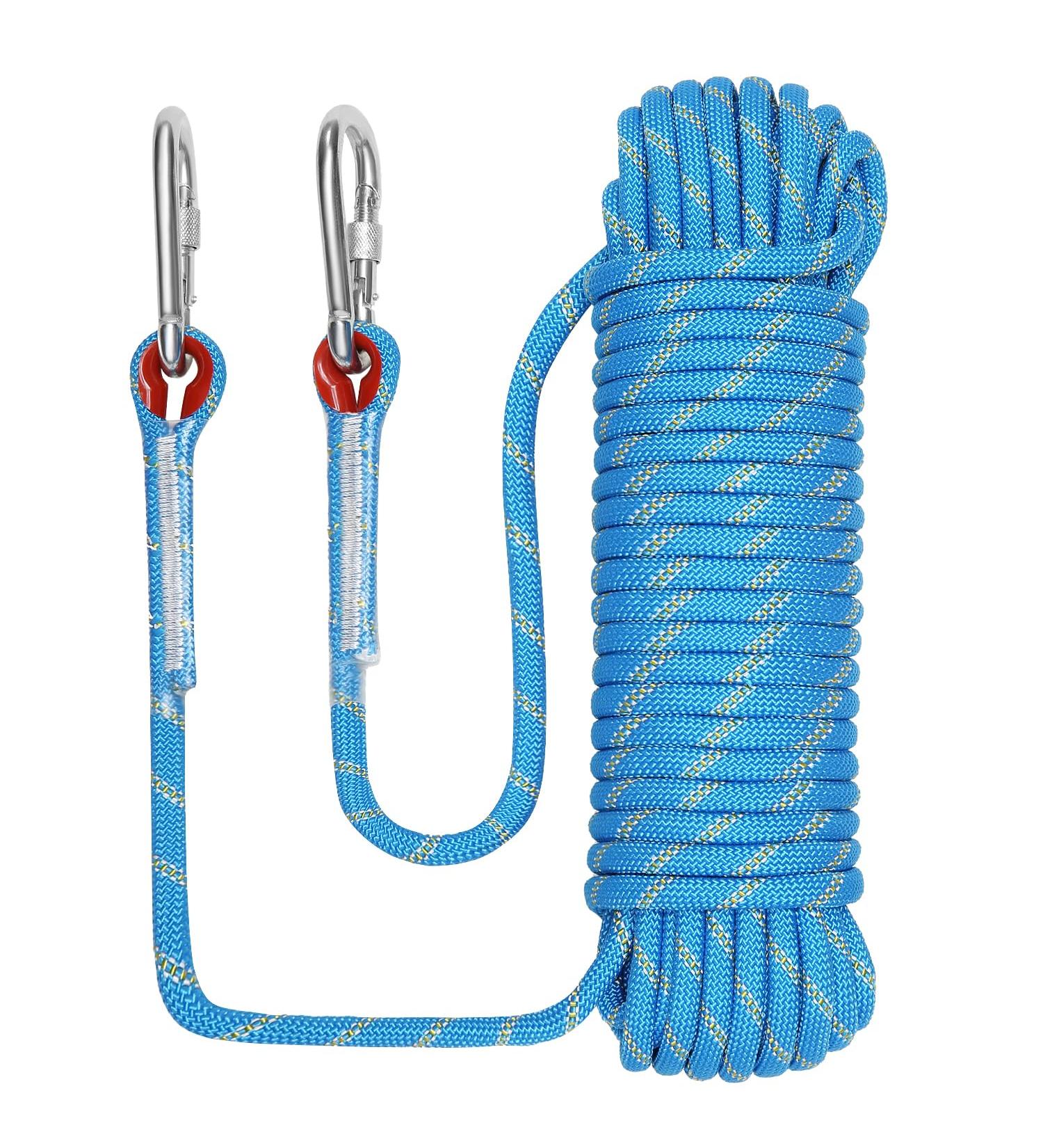 Northpada 10mm Static Safety Climbing Rope - 20m Blue Rock Climbing & Fire Rescue Rope for Parachute and Roping Activities - Buy Online on GoSupps.com