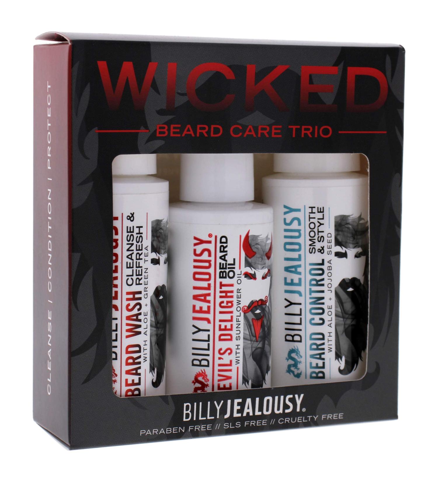Billy Jealousy Wicked Beard Trio Kit - Complete Beard Care Set - Buy Online on GoSupps.com