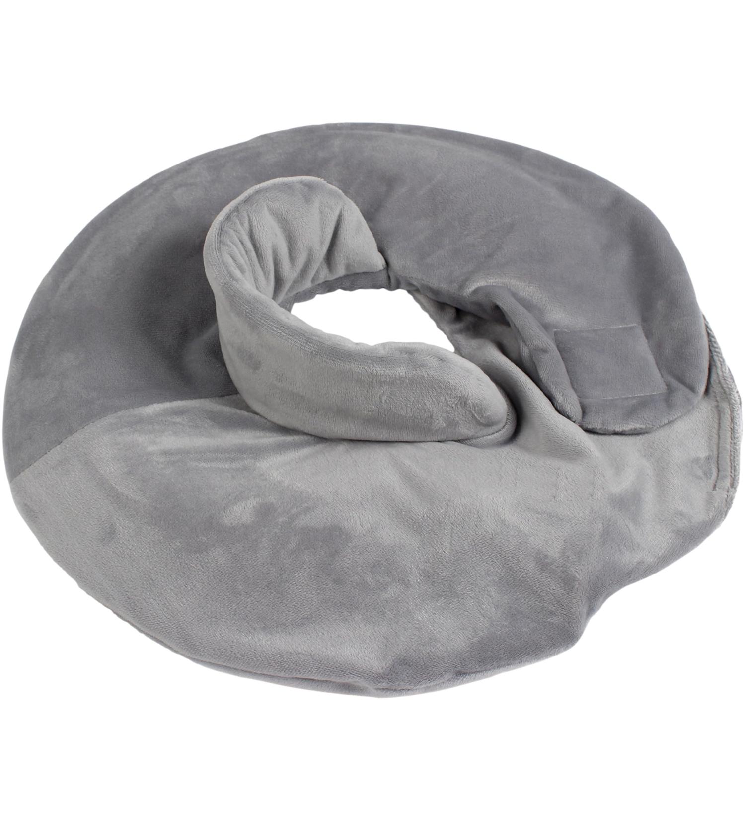 Vital Comfort Grey Neck Hot Water Bottle - Wide Funnel Velcro Fastening & Fleece for Ultimate Warmth - Buy Online on GoSupps.com