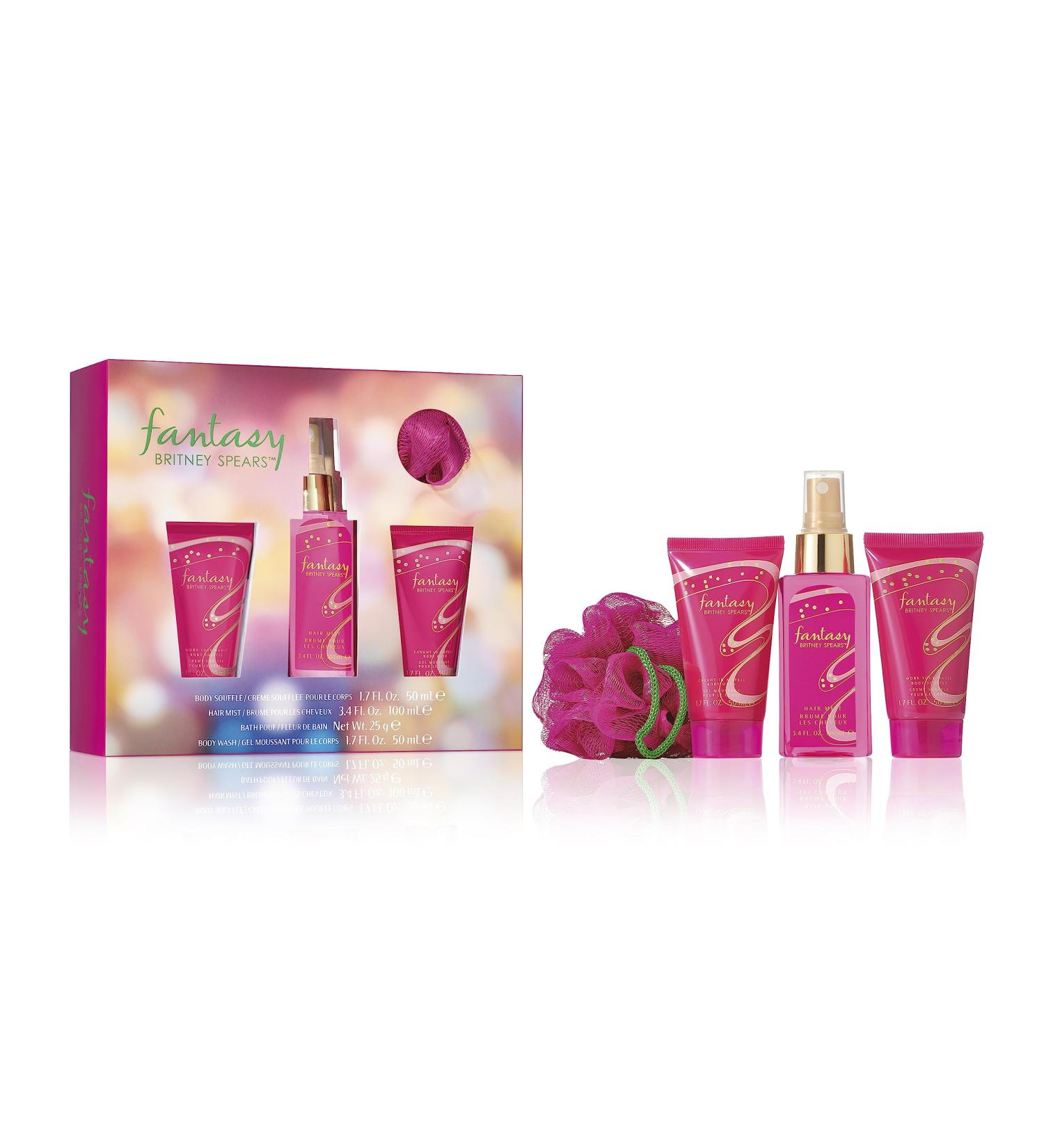 Britney Spears Fantasy Women's Fragrance 4 Piece Gift Set Eau de Parfum 3.4 fl. oz - Buy Online on GoSupps.com