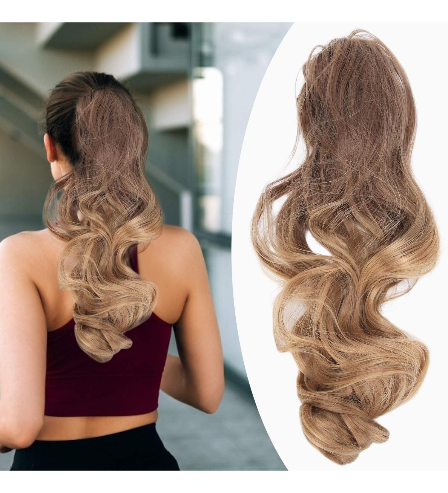 Ponytail Hair Extensions Elegant Ponytail Hairpieces 55cm for Parties for Women for Daily Life for Girls(8T27) - Buy Online on GoSupps.com