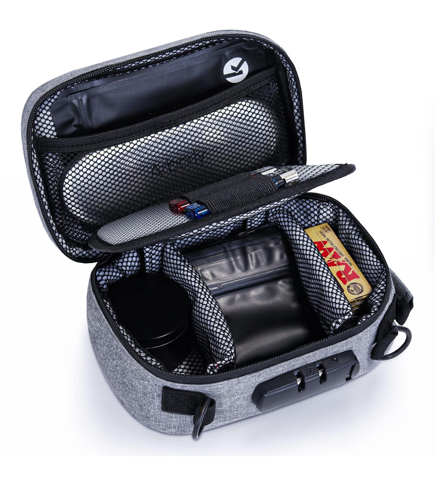 Smell Proof Odorless Bag with Combination Lock - Stash Box & Medicine Container - Buy Online on GoSupps.com