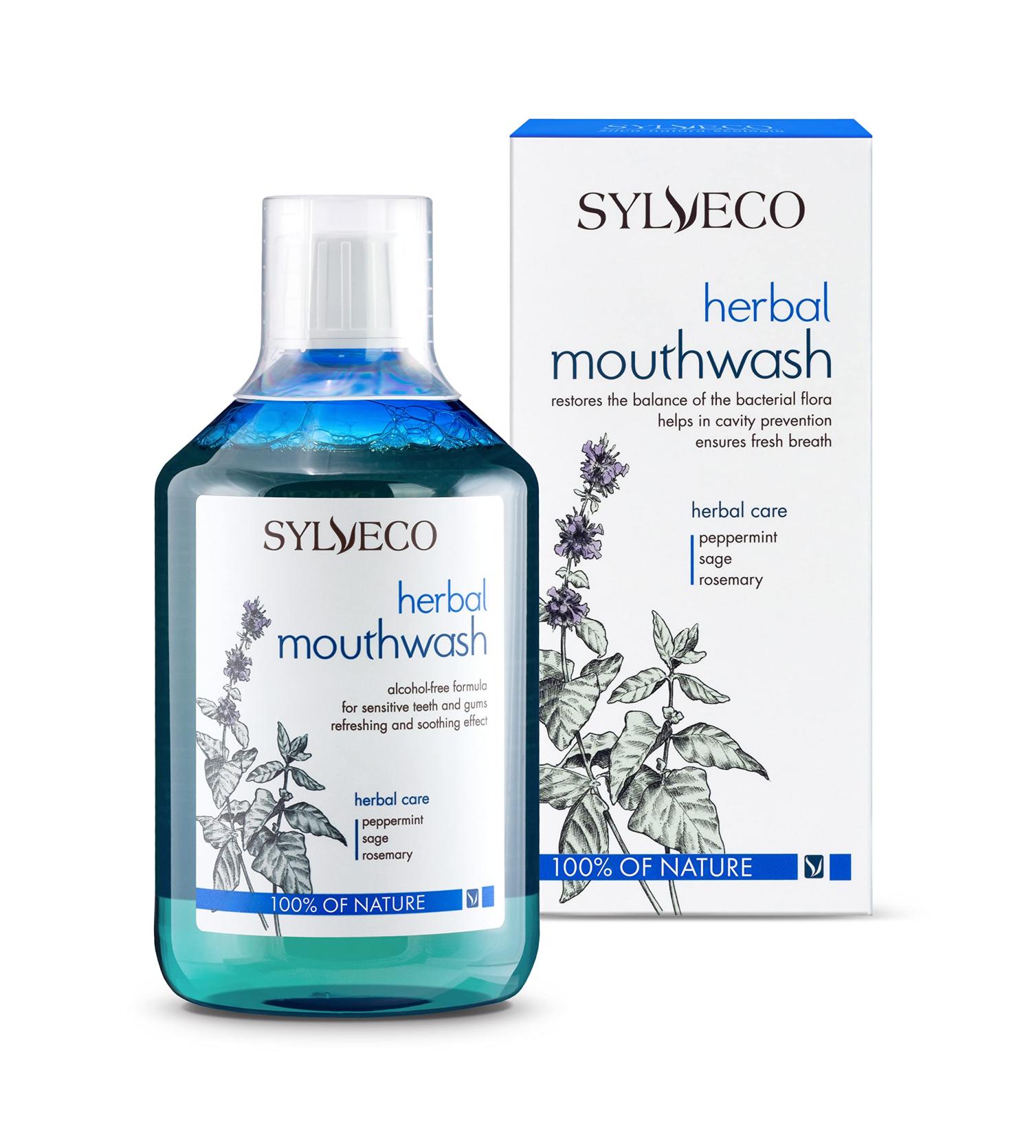 SYLVECO Herbal Mouthwash 500ml | Vegan Natural Oral Care for Daily Dental Health | Unisex - Buy Online on GoSupps.com