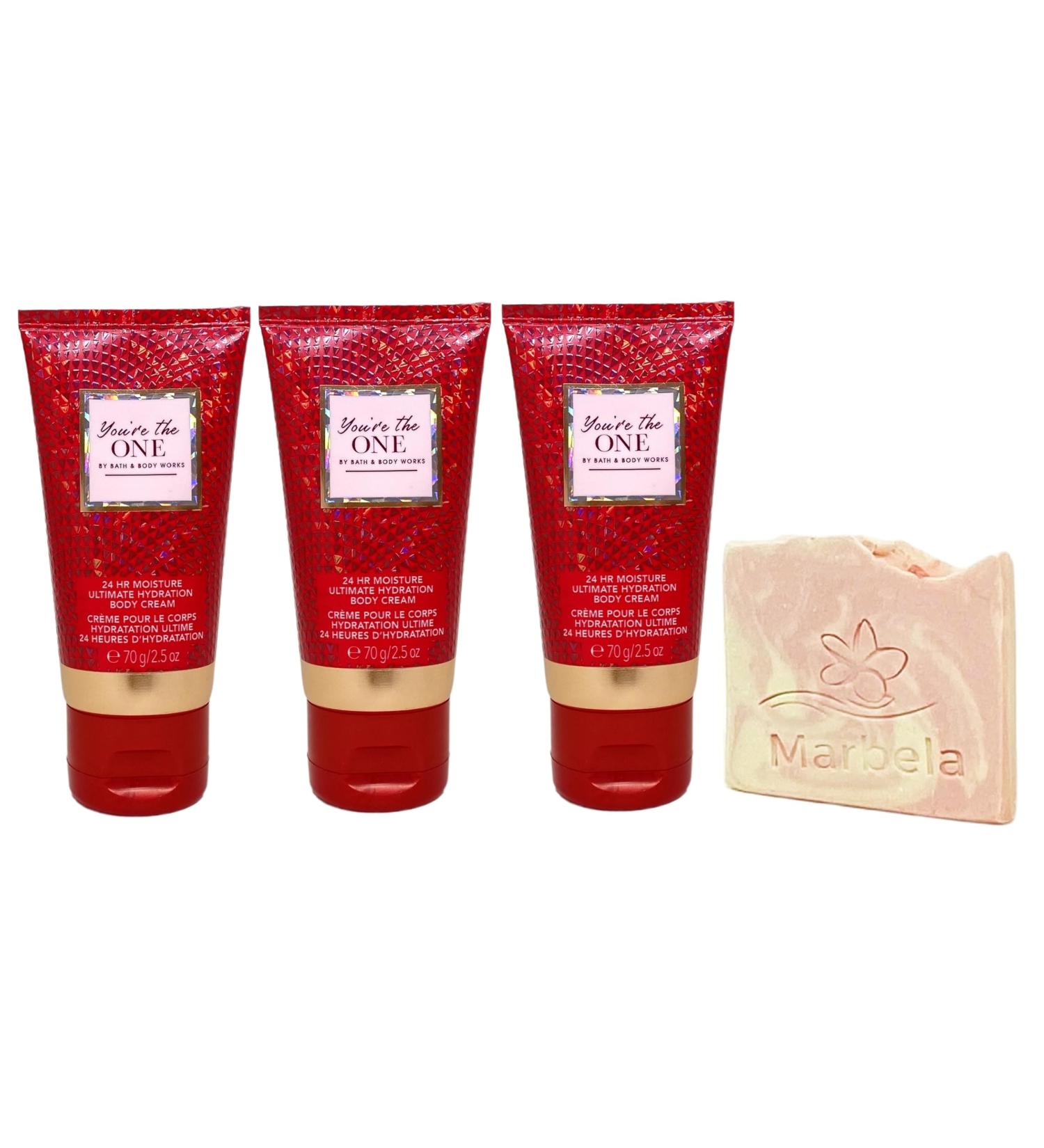 Bath & Body Works You're The One 3 Piece Mini Body Cream Bundle with a Himalayan Salts Springs Sample Soap - Travel Size - Buy Online on GoSupps.com