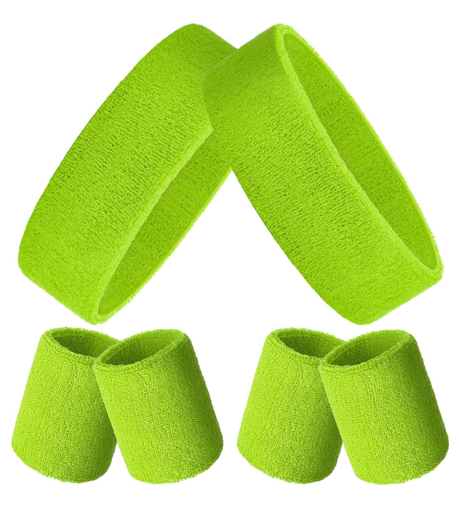 6-Part Neon Welding Ligaments Set | Breathable Sports Bands for Gym Basketball Tennis & Yoga | Cosplay Halloween Costume Accessories - Neon Green - Buy Online on GoSupps.com