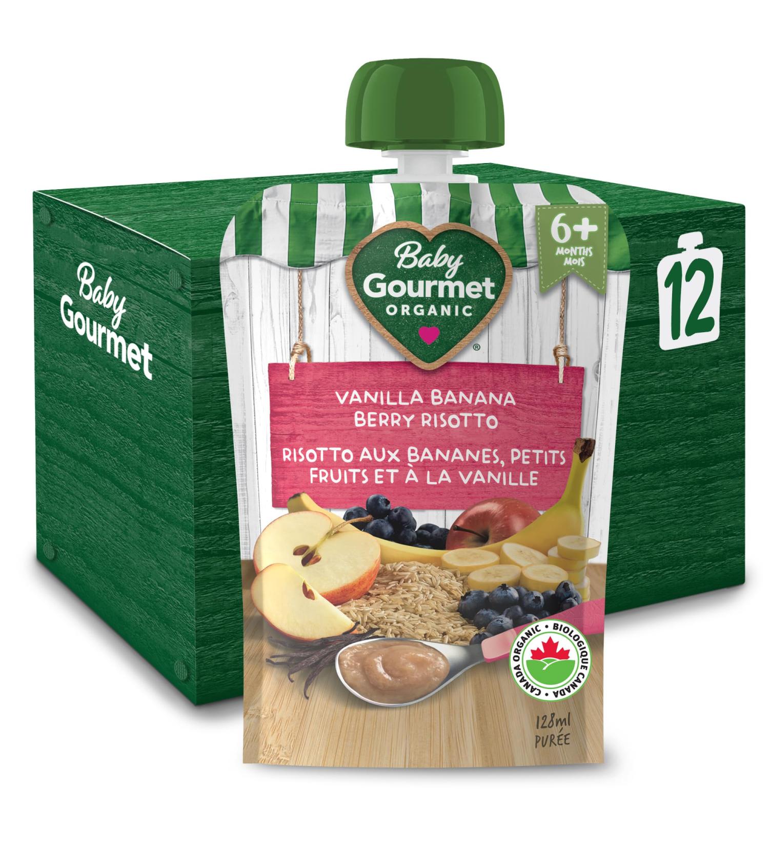 Baby Gourmet Vanilla Banana Berry Rissotto 12-Pack - Buy Online on GoSupps.com