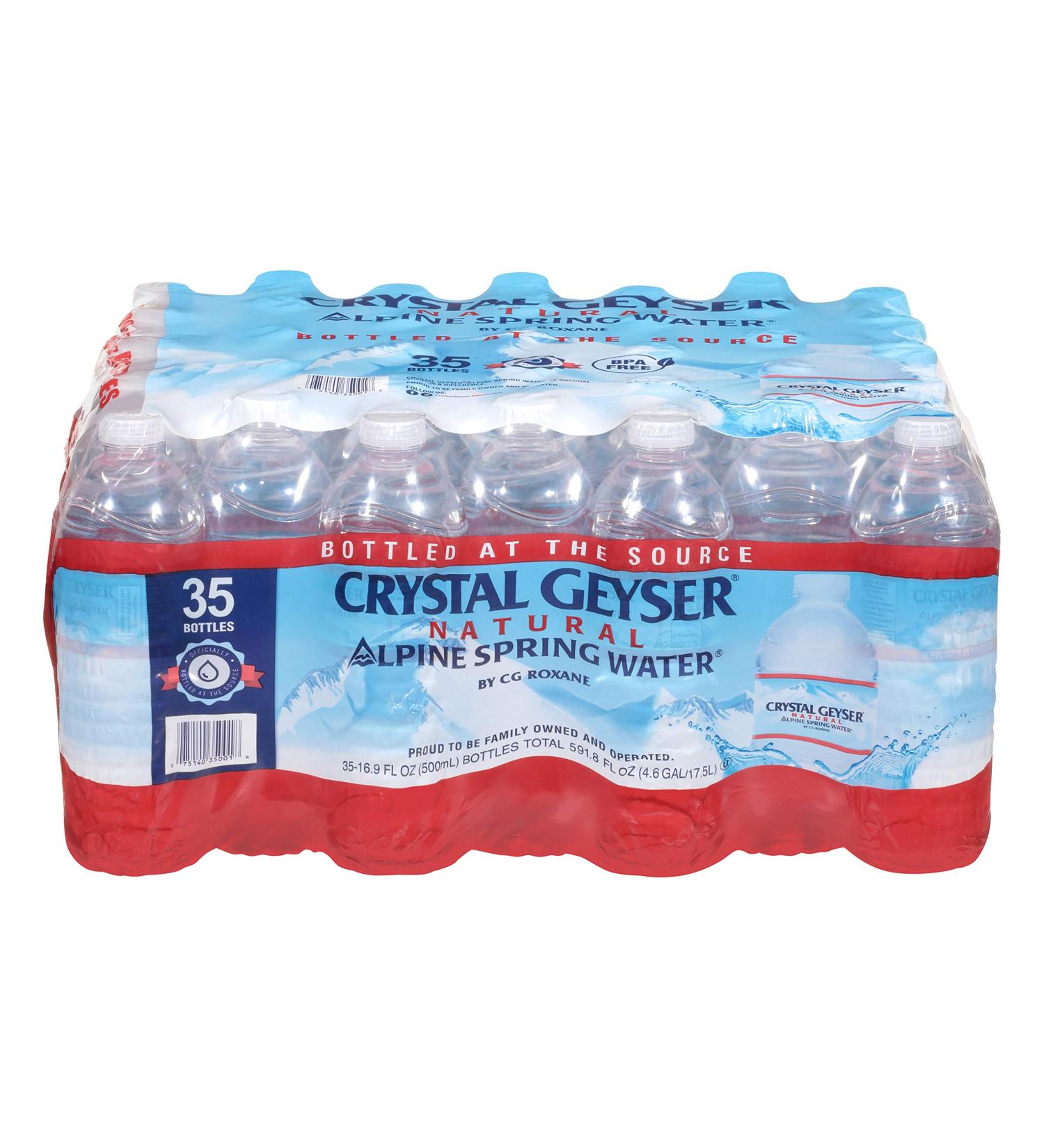 Alpine Spring Water 16.9oz Bottles 35-Pack - Bottled at the Source (075140350018) - Buy Online on GoSupps.com