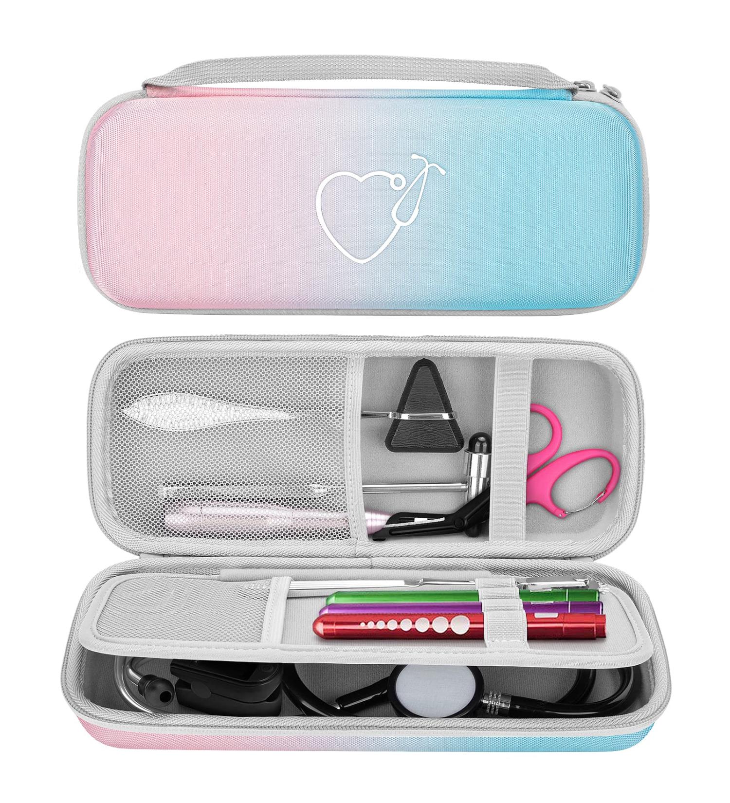 Yinke Stethoscope Case for 3M Littmann Classic III Lightweight, Cardiology IV - Nurse Gift Hard Organizer Gradient Travel Carry Bag - Buy Online on GoSupps.com