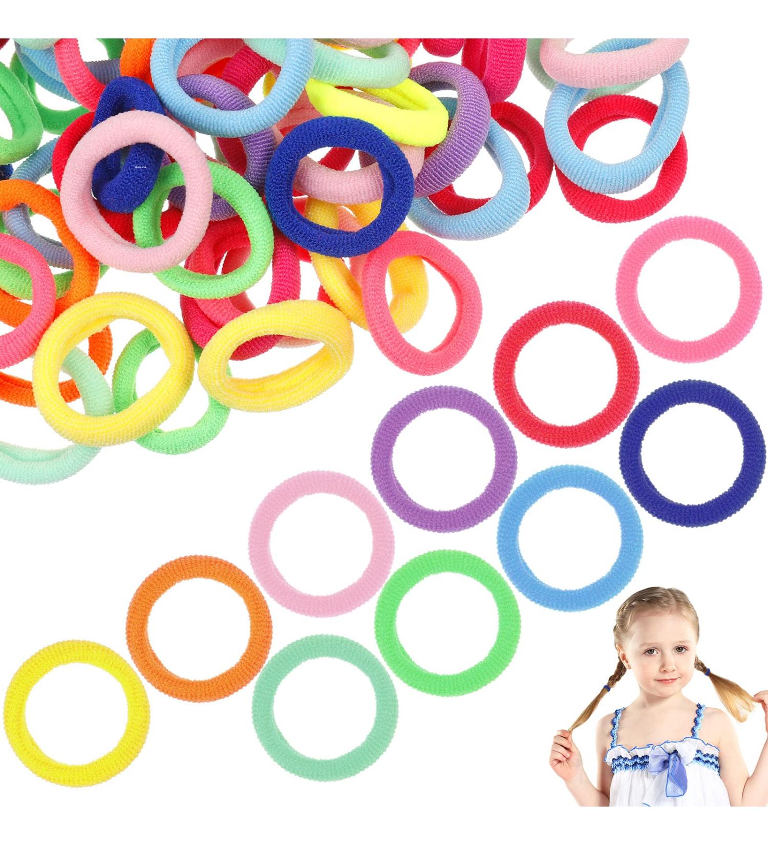 Tonyg-P 200 Mini Elastic Hair Ties - Multi-Colored Ponytail Holders & Baby Hair Accessories for Girls - Buy Online on GoSupps.com
