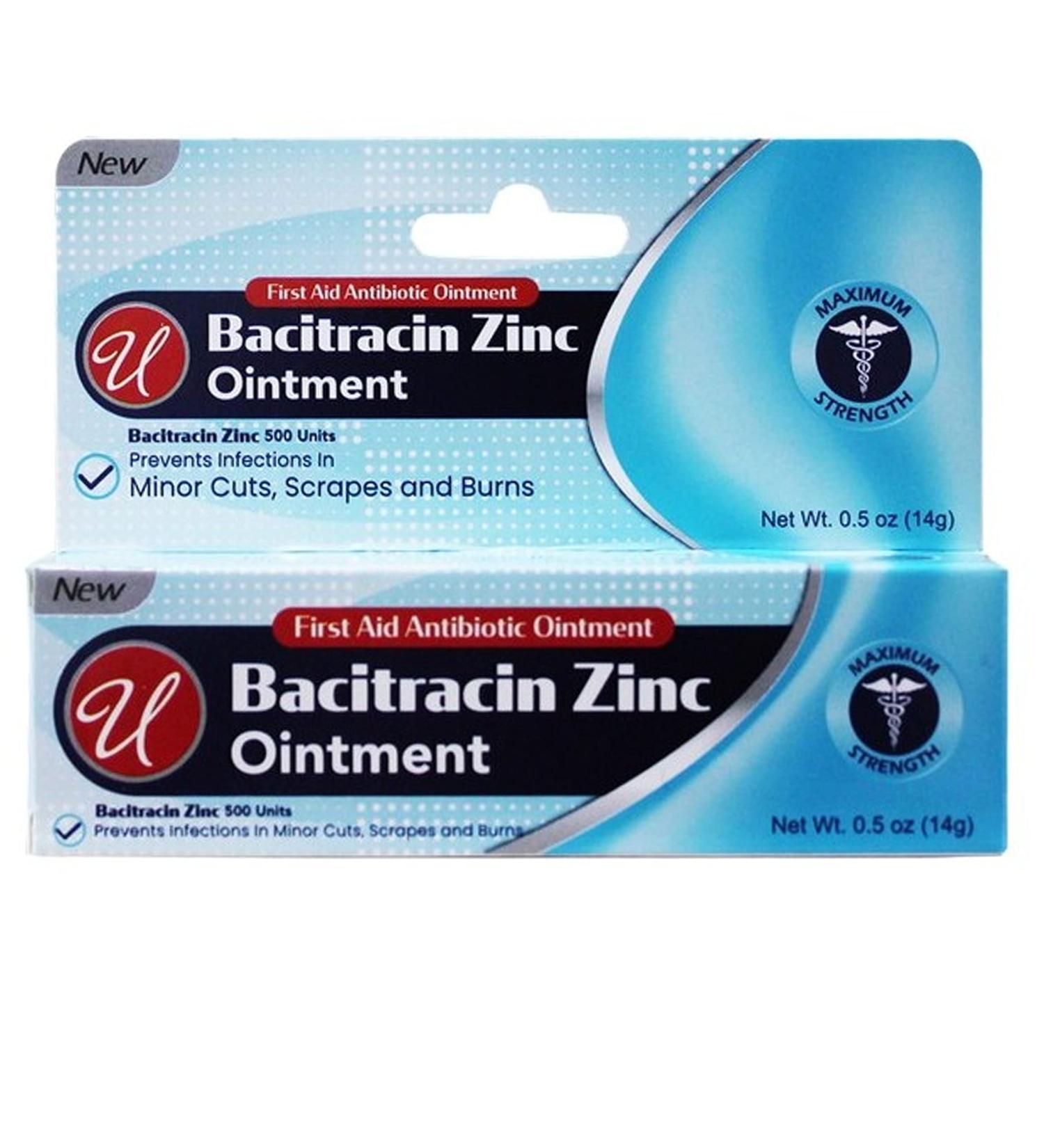 Bacitracin Zinc Ointment Cream - Antibiotic Relief for Skin Rash & Itchiness - First Aid Essential - Buy Online on GoSupps.com