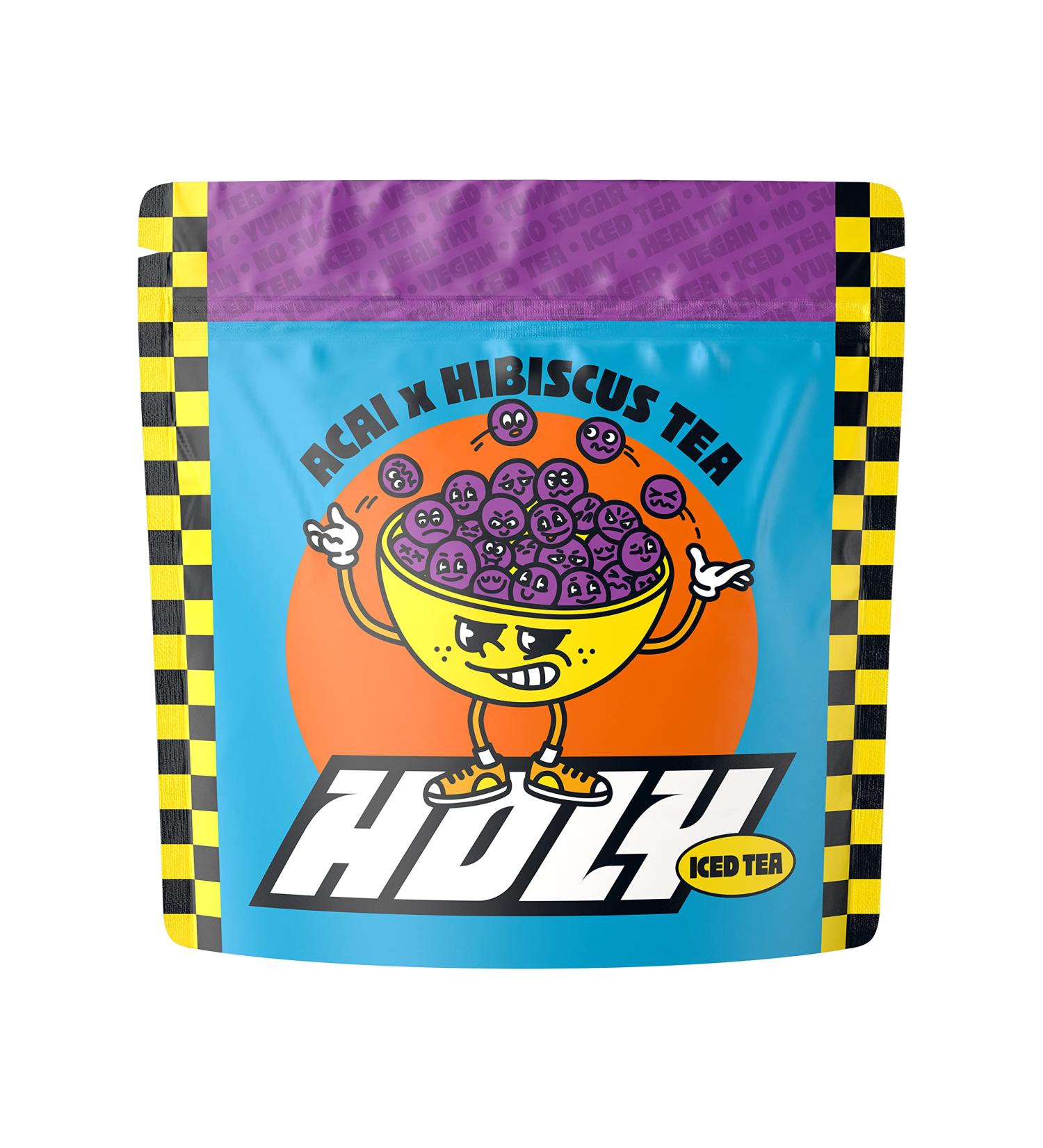 Holy Iced Tea Acai Hibiscus - 35 Portions | Sugar-Free Antioxidant Iced Tea | Vegan & Natural | Immune Booster 245g - Buy Online on GoSupps.com