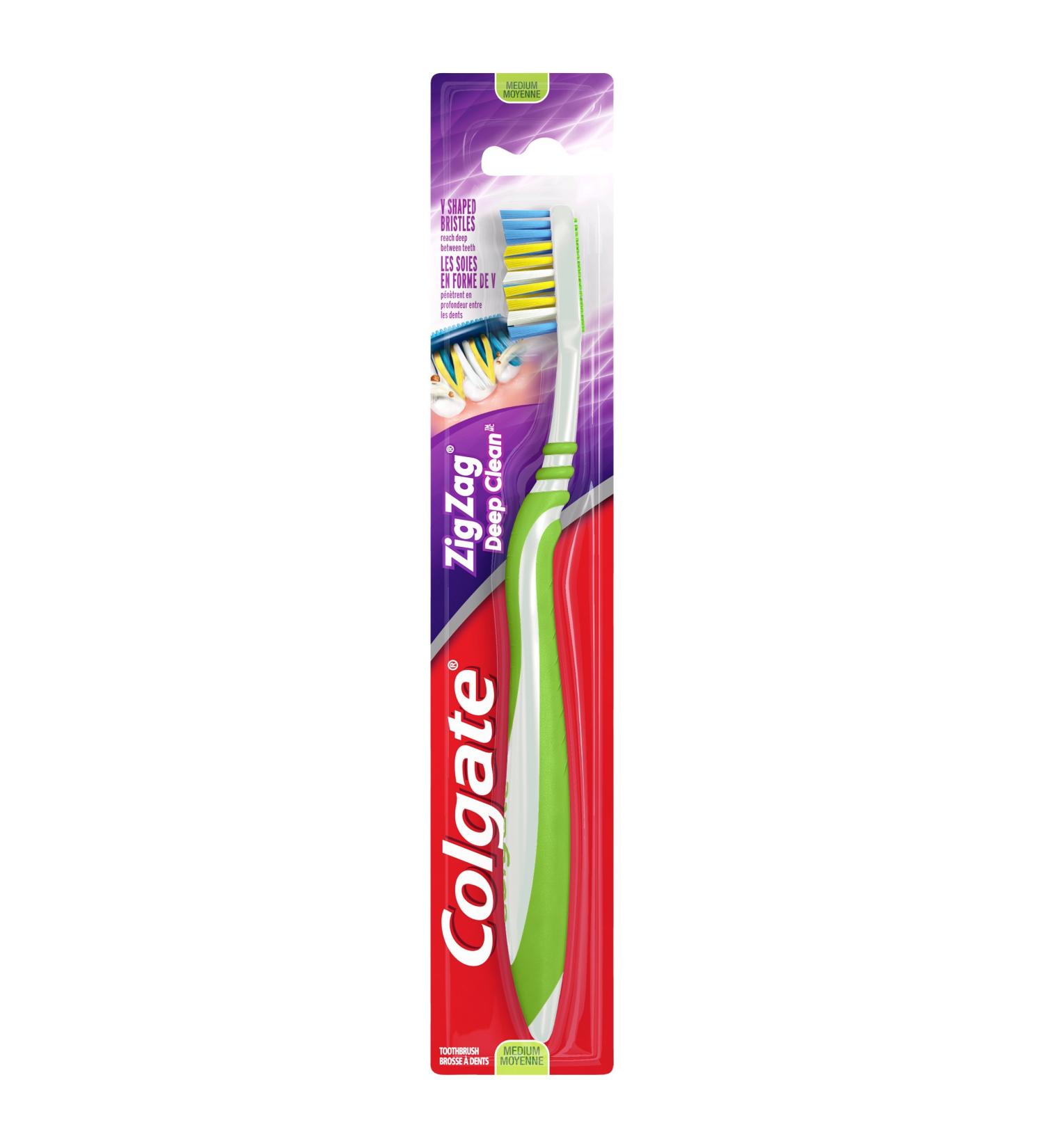 Colgate ZigZag Toothbrush Medium 1 Count