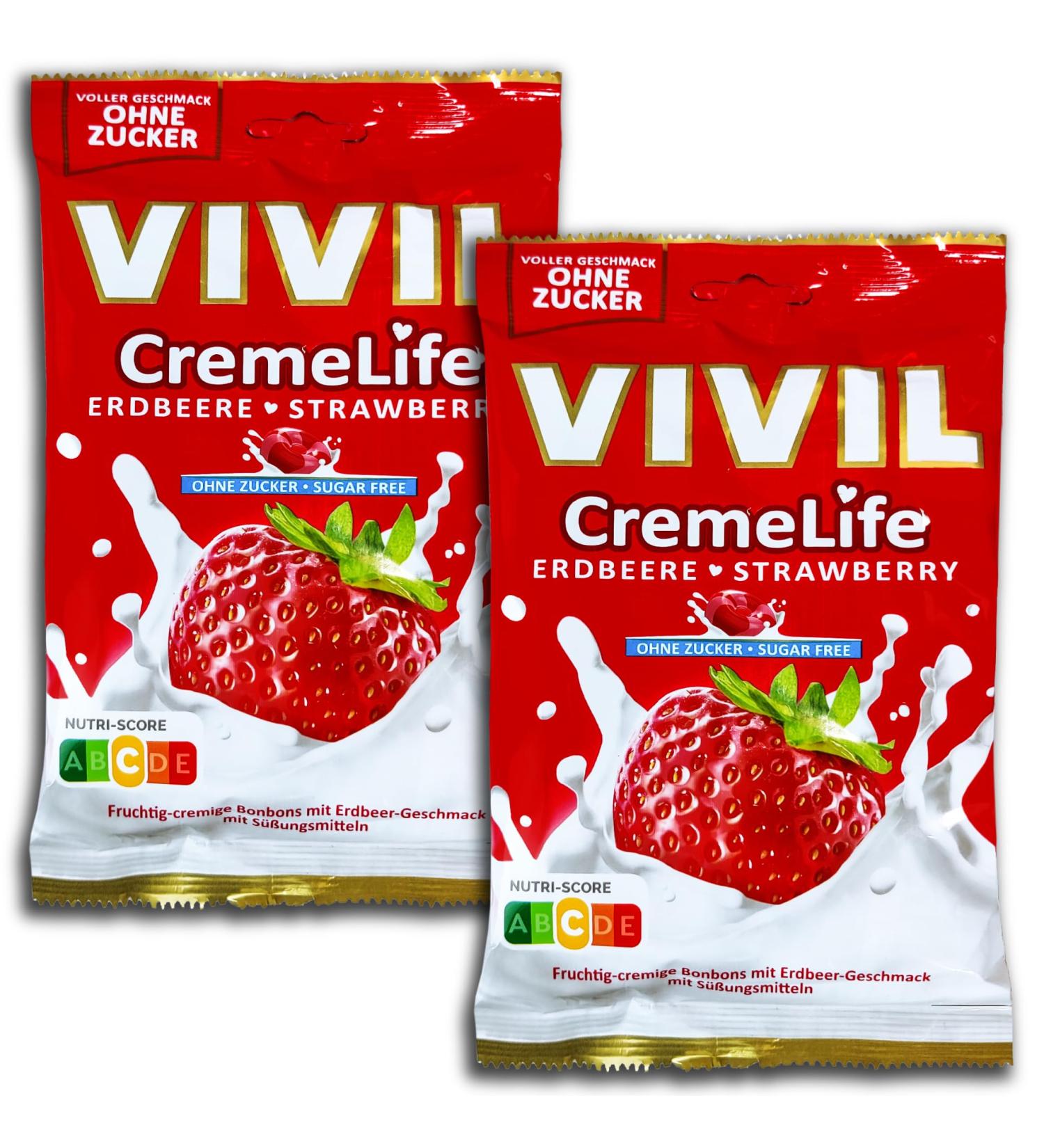 topDeal Vivil CremeLife Strawberry Sugar Free 2 x 110 g