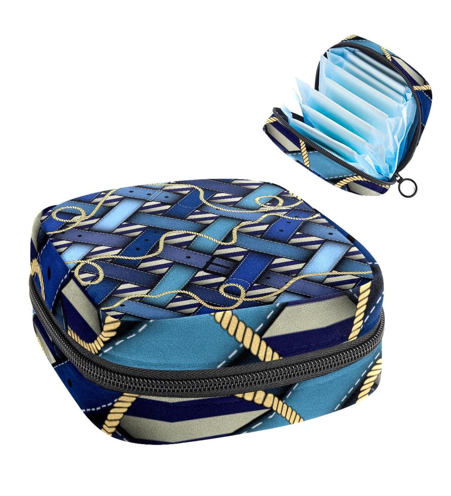 Womens Bonds Storage Pockets Stillpad Halter Bag | Diagonal Cream Nautical Period Kit - Stylish & Portable Feminine Product Organizer - Buy Online on GoSupps.com
