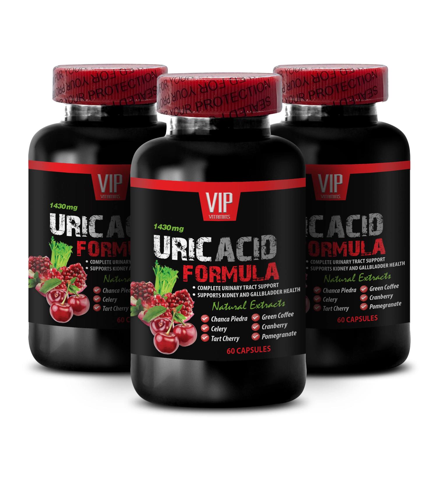 Uric acid cleanse supplement - URIC ACID CLEANS - URIC ACID FORMULA - uric acid formula advanced complex uric acid flush tart cherry Green Coffee Bean Milk Thistle 3 Bottles 180 Capsules - Buy Online on GoSupps.com