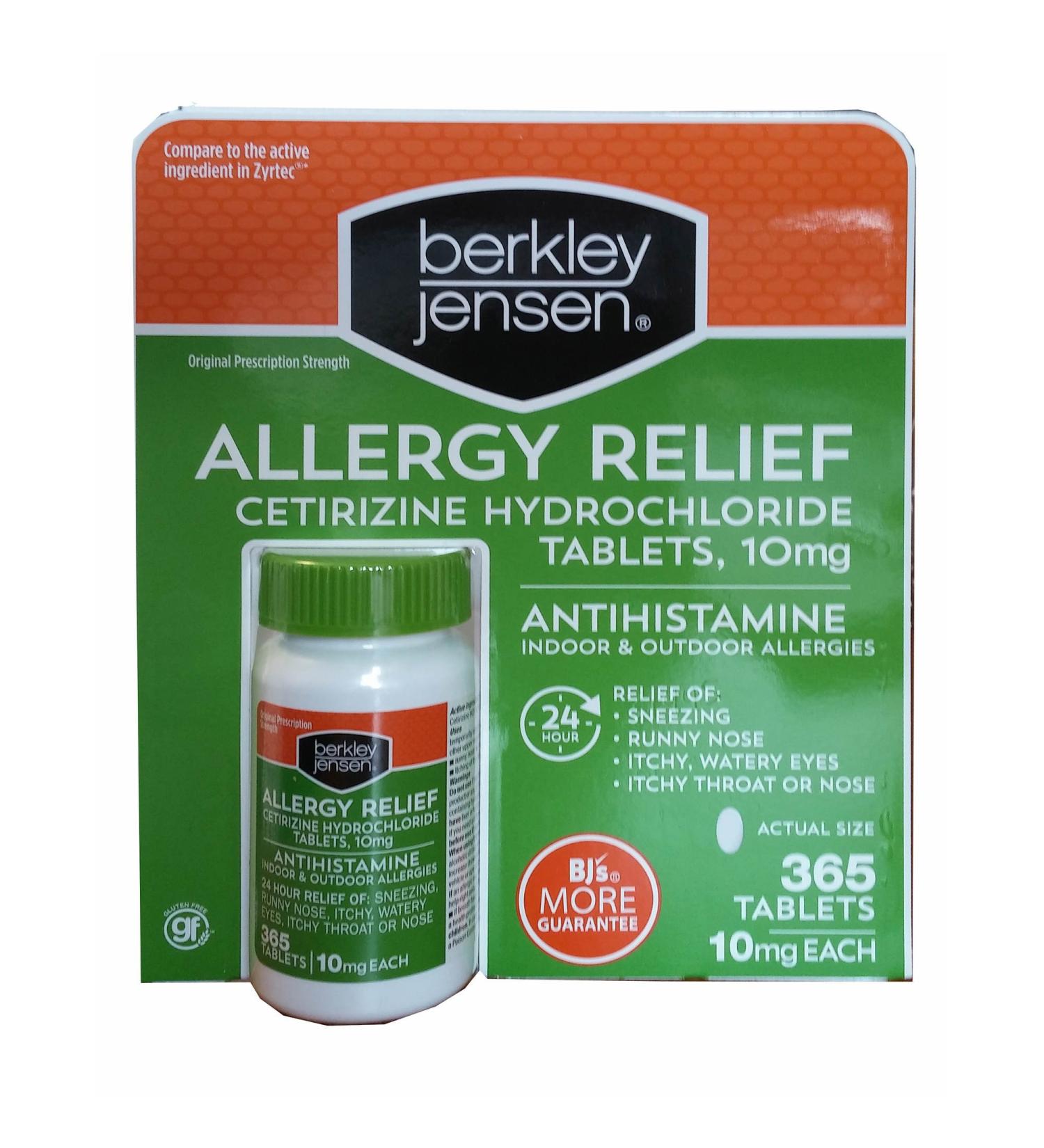 Berkley Jensen Allergy Relief 365 ct. 365 Count (Pack of 1)
