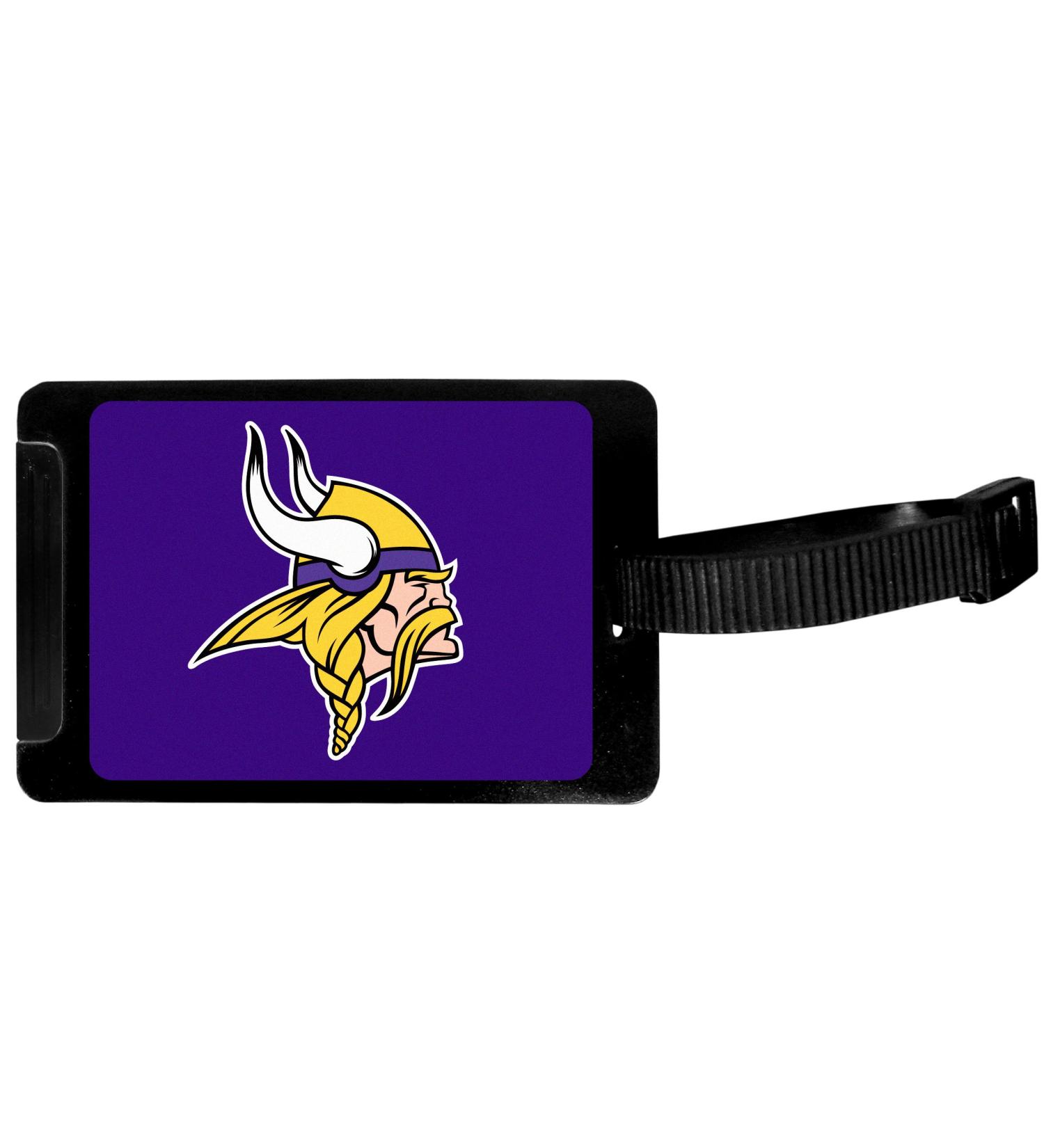 Siskiyou Sports NFL Minnesota Vikings Luggage Tag Black, 3.25"