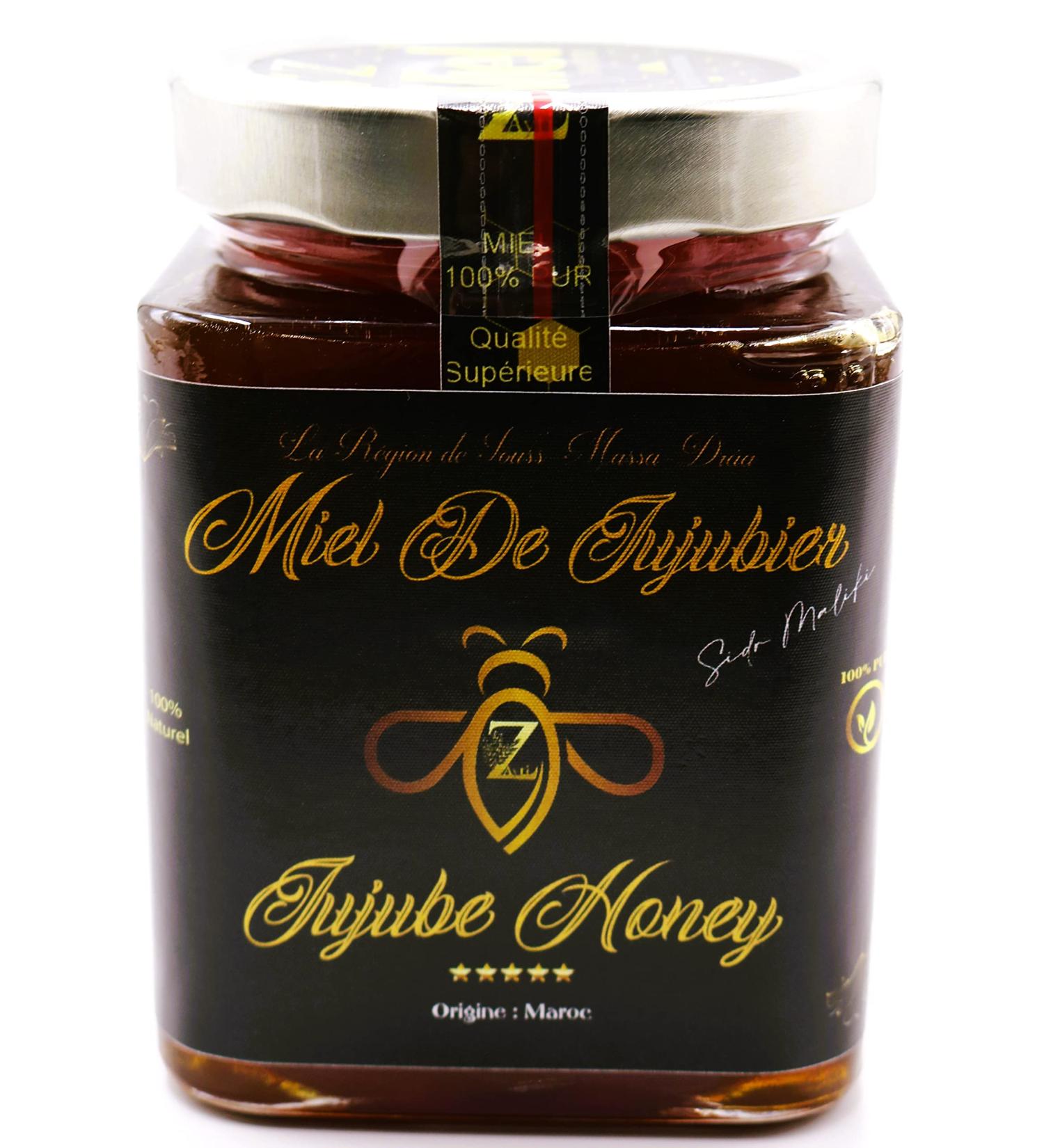 Moroccan Jujubier Honey Moroccan Maliki Cider - Jar of 500g Pure & Natural - Buy Online on GoSupps.com